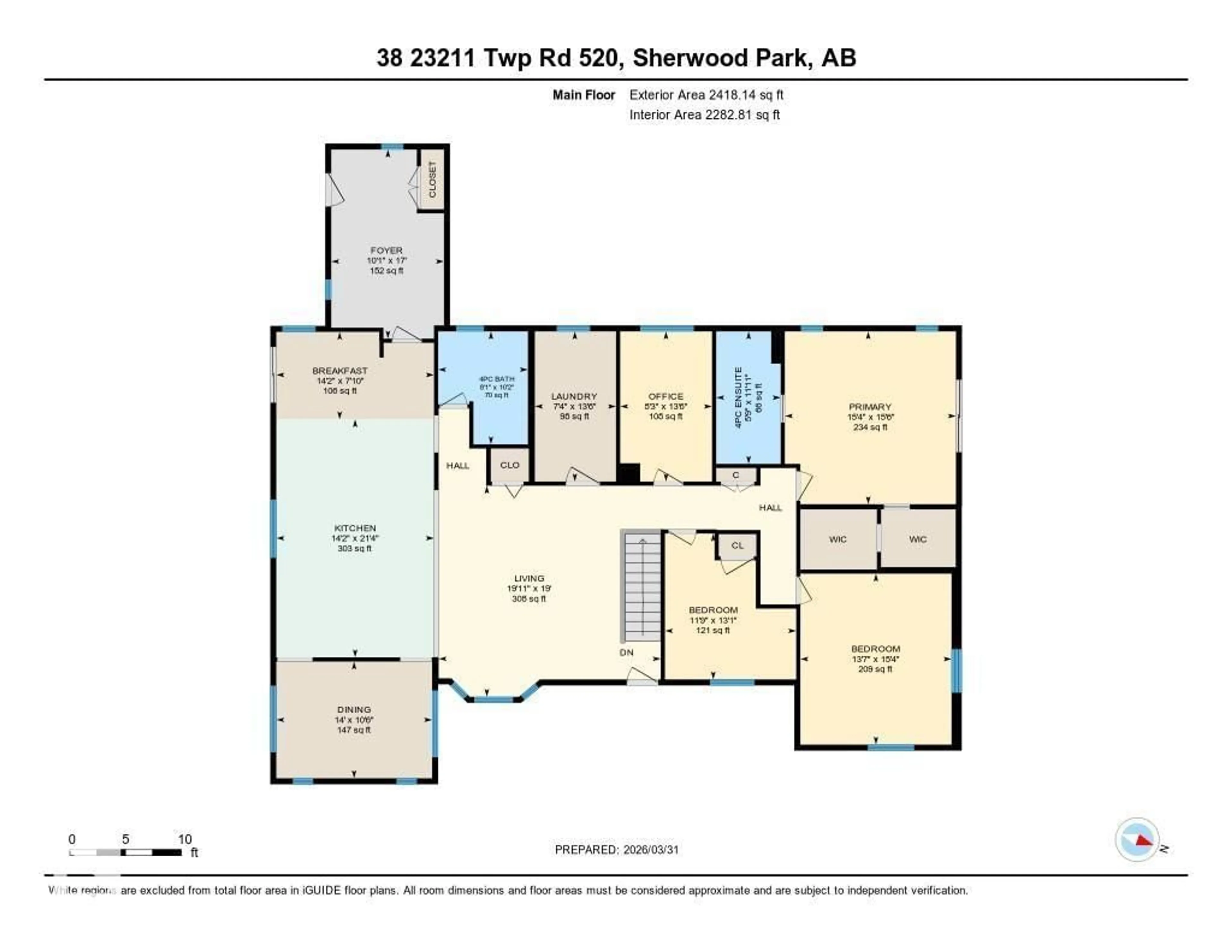 Floor plan for 38 23211 TWP ROAD 520, Rural Strathcona County Alberta T8B1G2