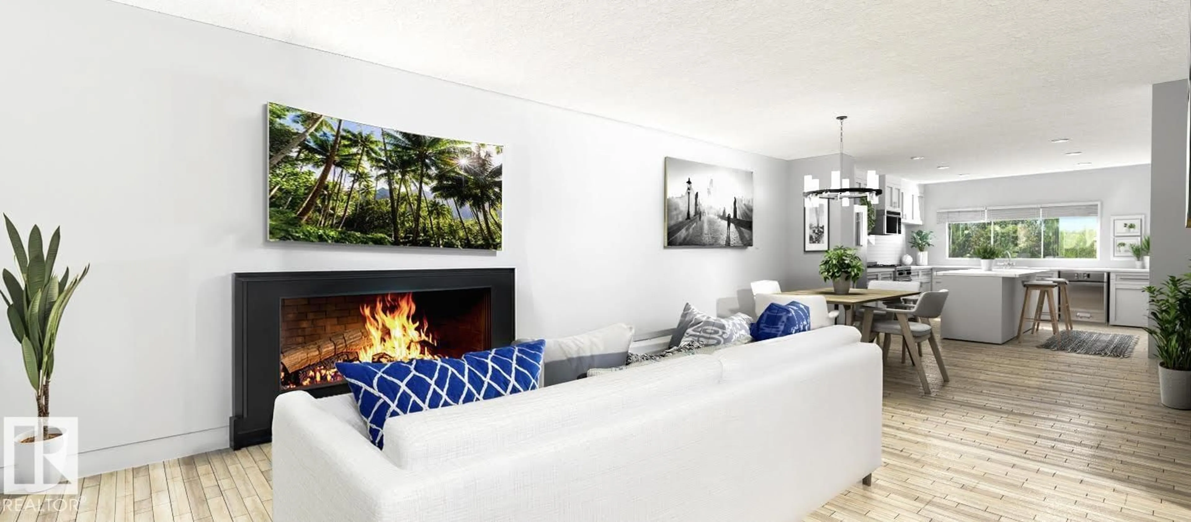 Living room with furniture, unknown for 9616 90 ST, Edmonton Alberta T6C3M5