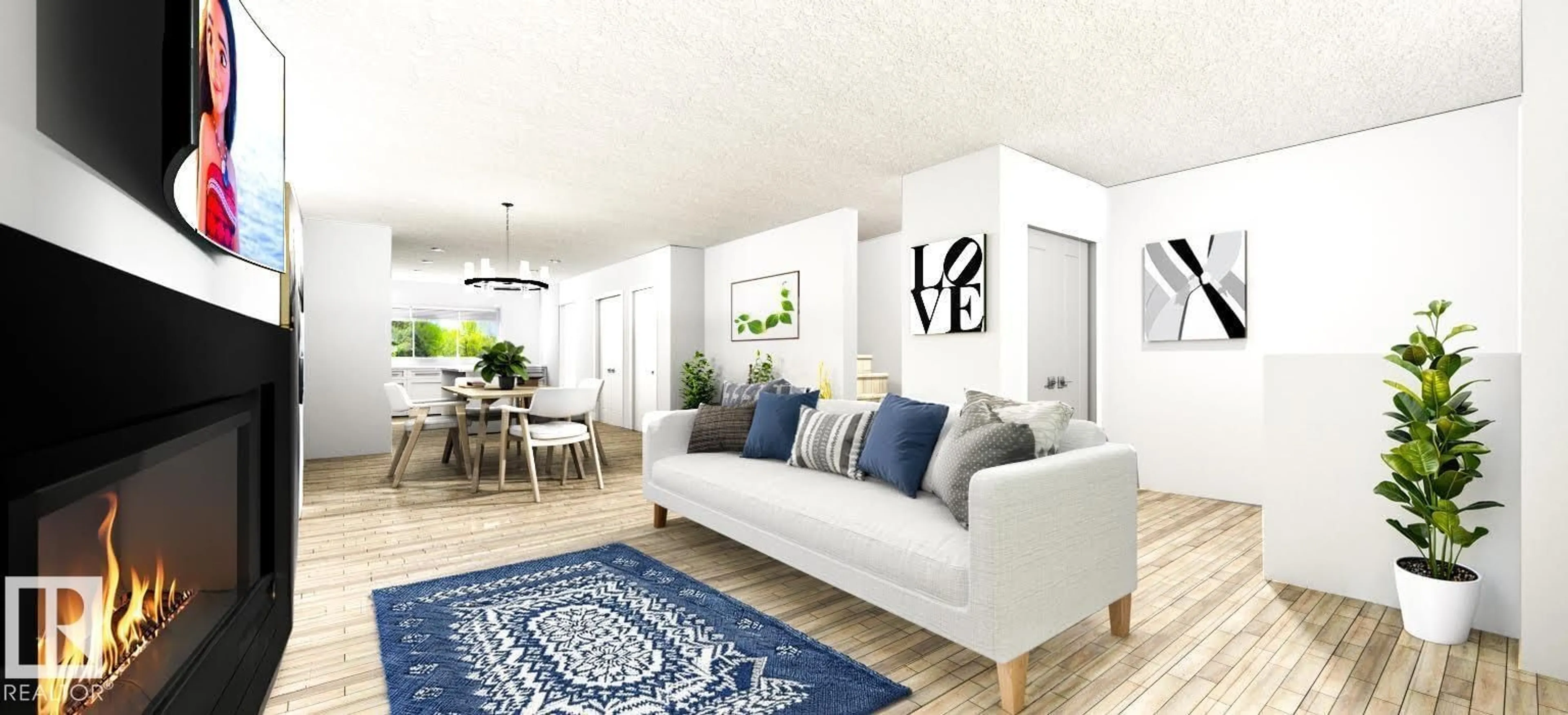 Living room with furniture, unknown for 9616 90 ST, Edmonton Alberta T6C3M5