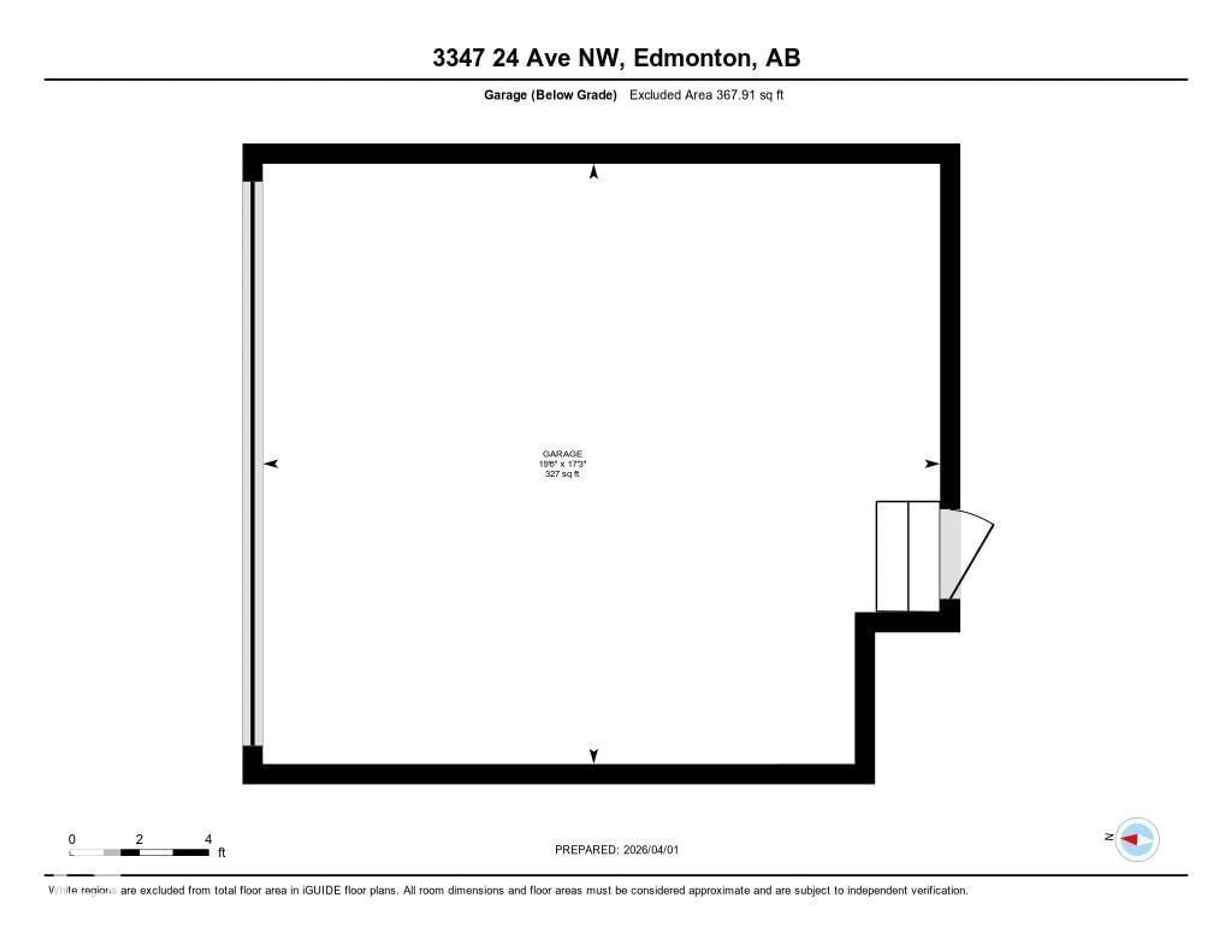 Floor plan for 3347 24 AV, Edmonton Alberta T6T1Y5