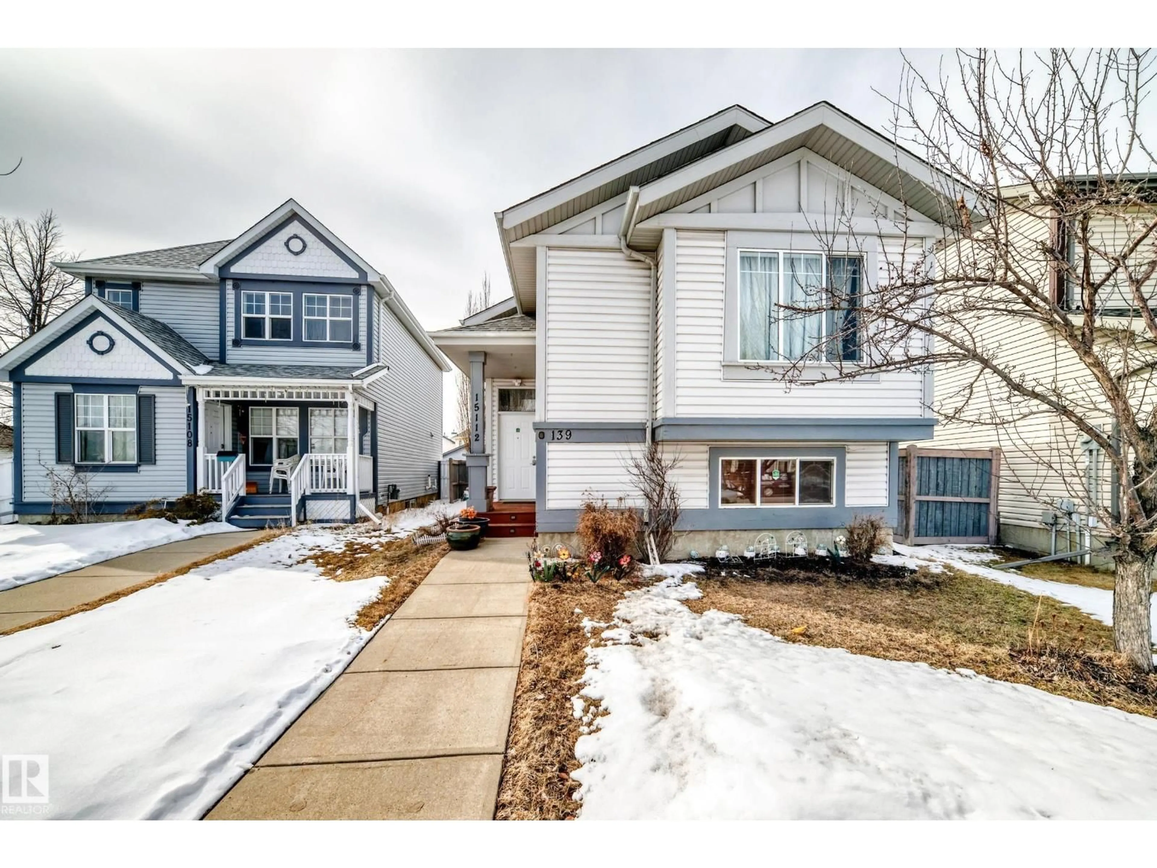 Home with vinyl exterior material, street for NW - 15112 139 ST, Edmonton Alberta T6V1T7