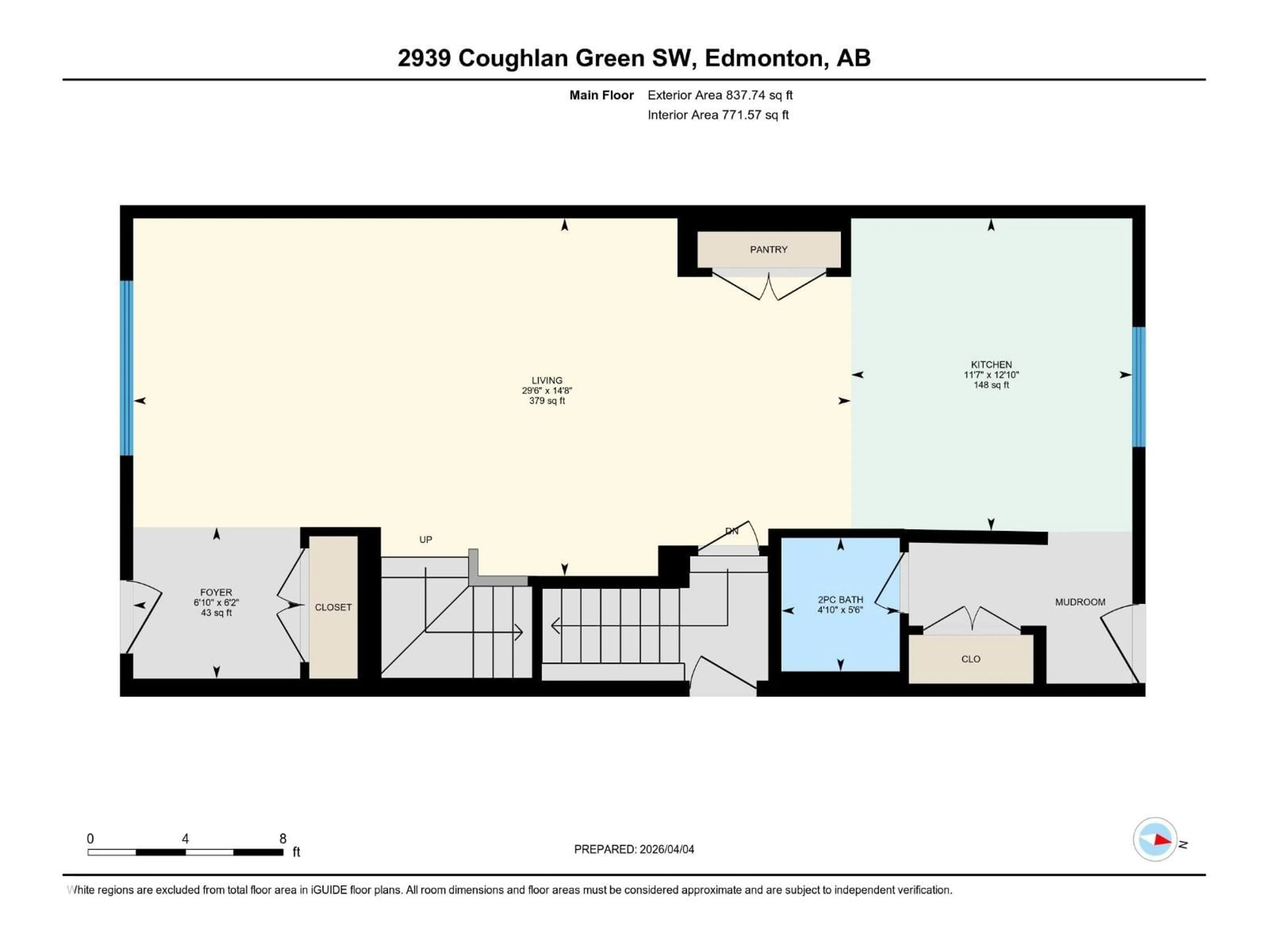 Floor plan for GR SW - 2949 COUGHLAN GREEN, Edmonton Alberta T6W3X6