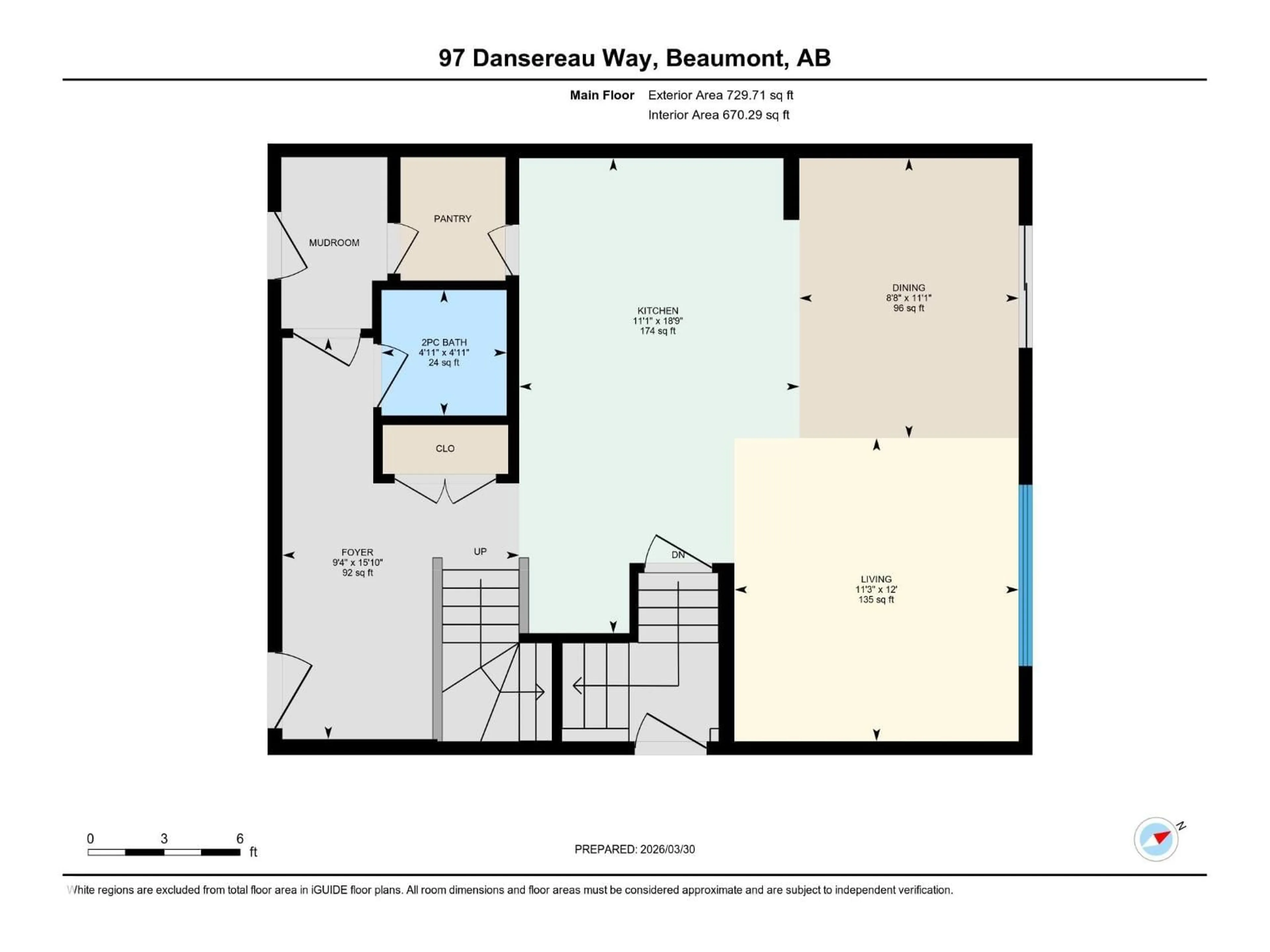 Floor plan for 97 DANSEREAU WAY, Beaumont Alberta T6X3E2