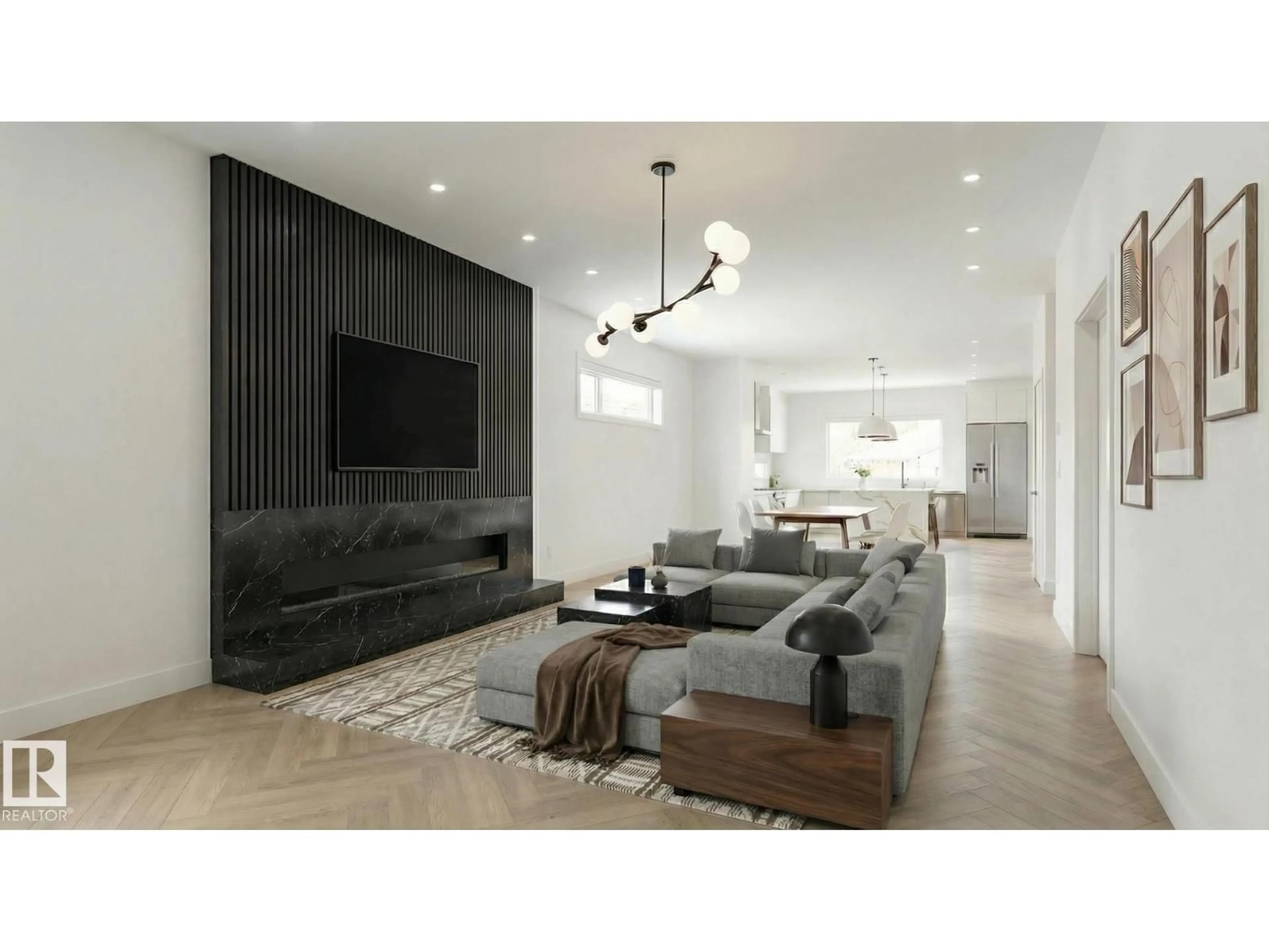 Living room with furniture, unknown for 11641 73 AV, Edmonton Alberta T6G0E3