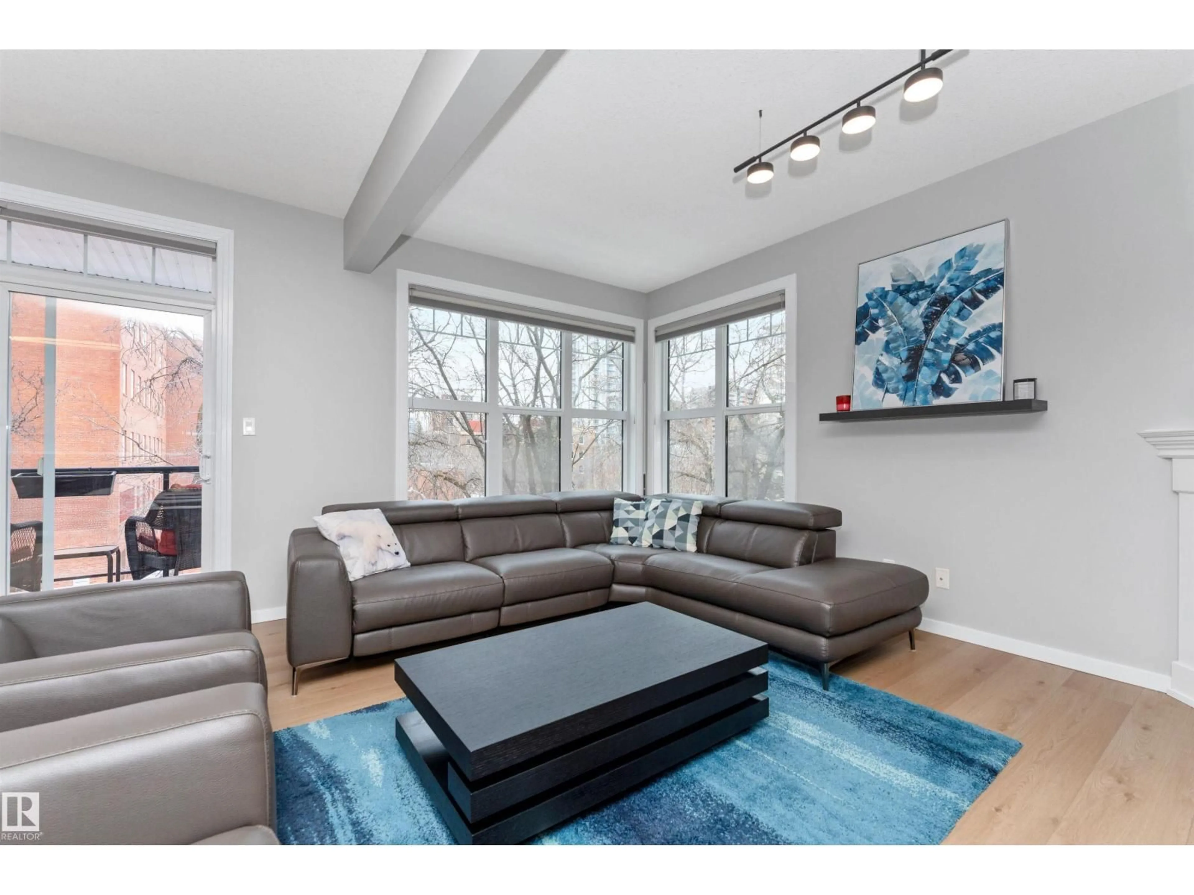 Living room with furniture, unknown for #303 - 9828 112 ST NW, Edmonton Alberta T5K1L4