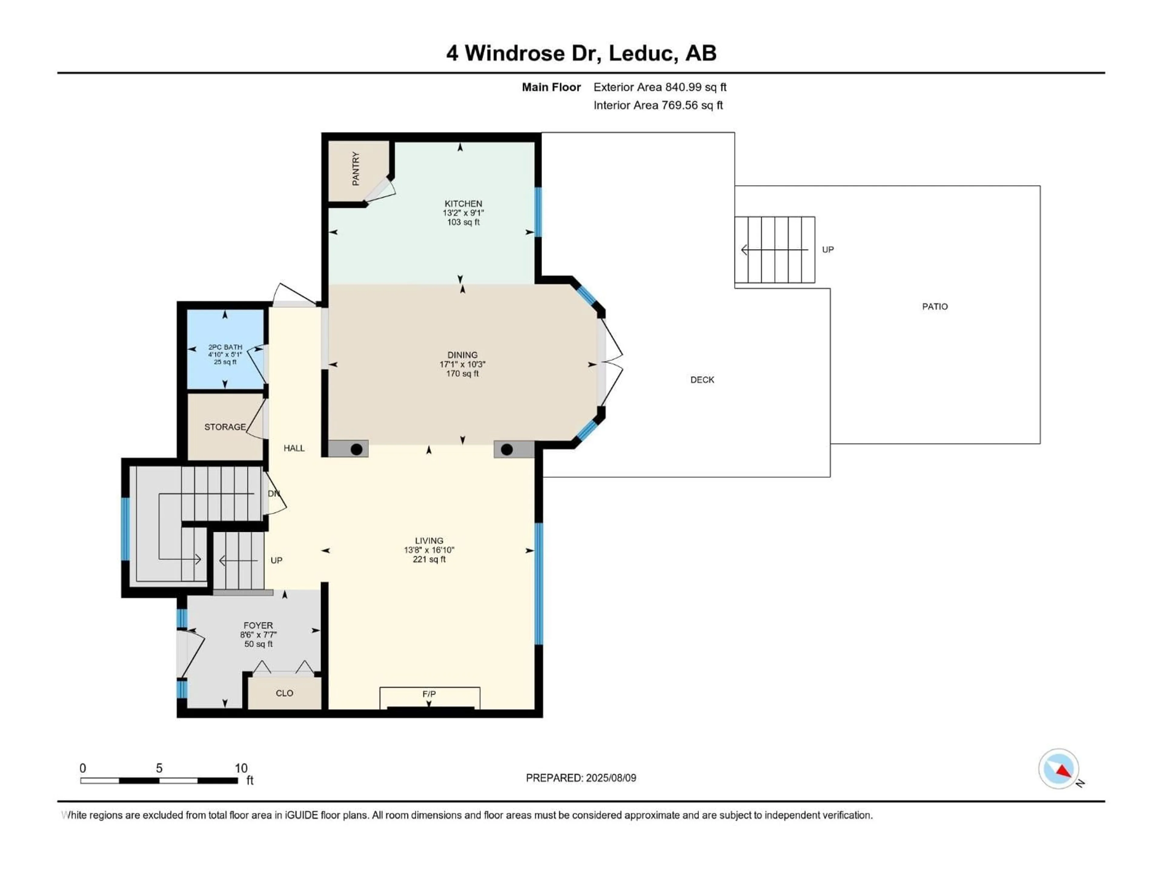 Floor plan for 4 WINDROSE DR, Leduc Alberta T9E8E7