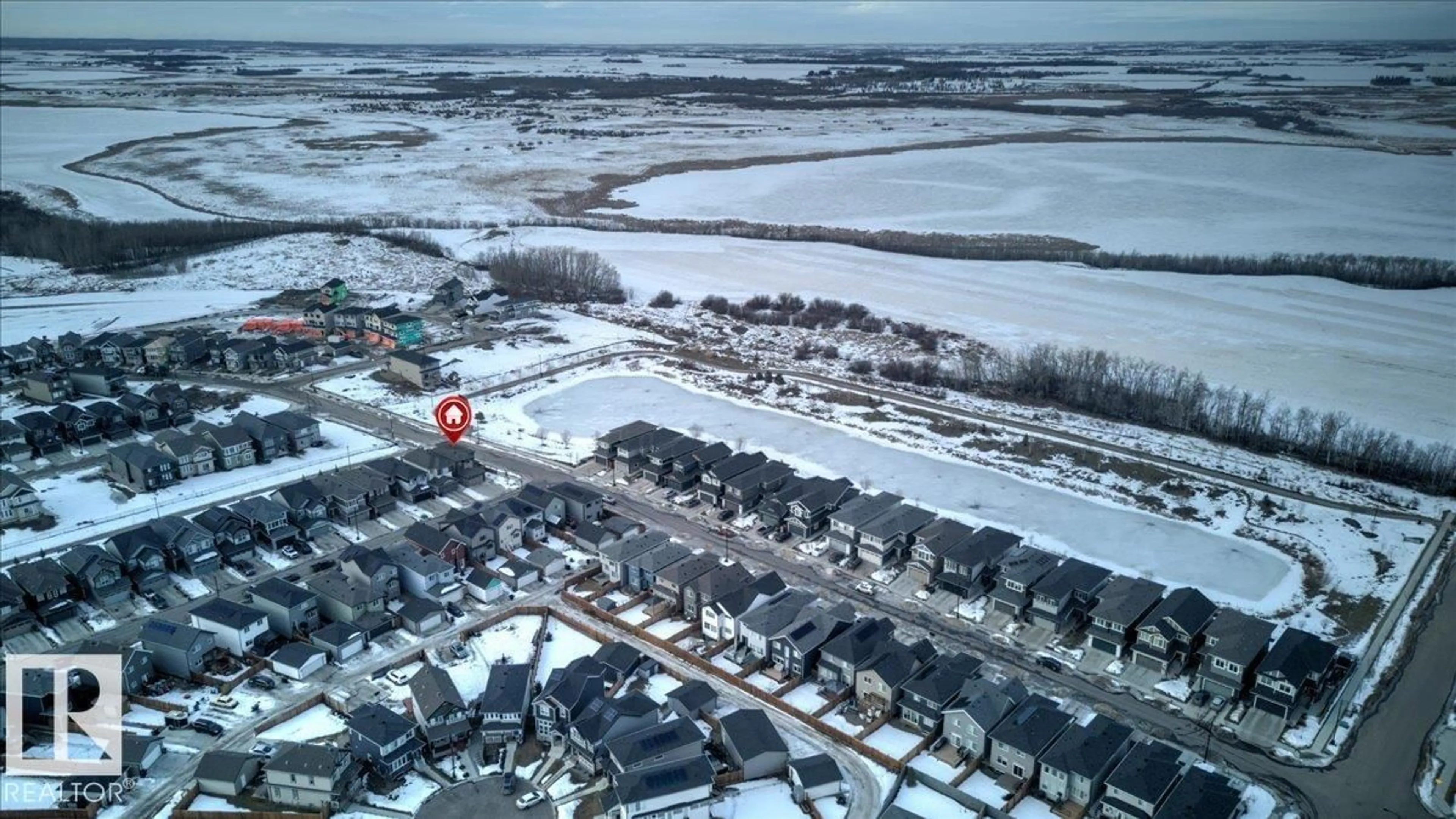 A pic from outside/outdoor area/front of a property/back of a property/a pic from drone, street for NW - 13072 211 ST, Edmonton Alberta T5S0P5