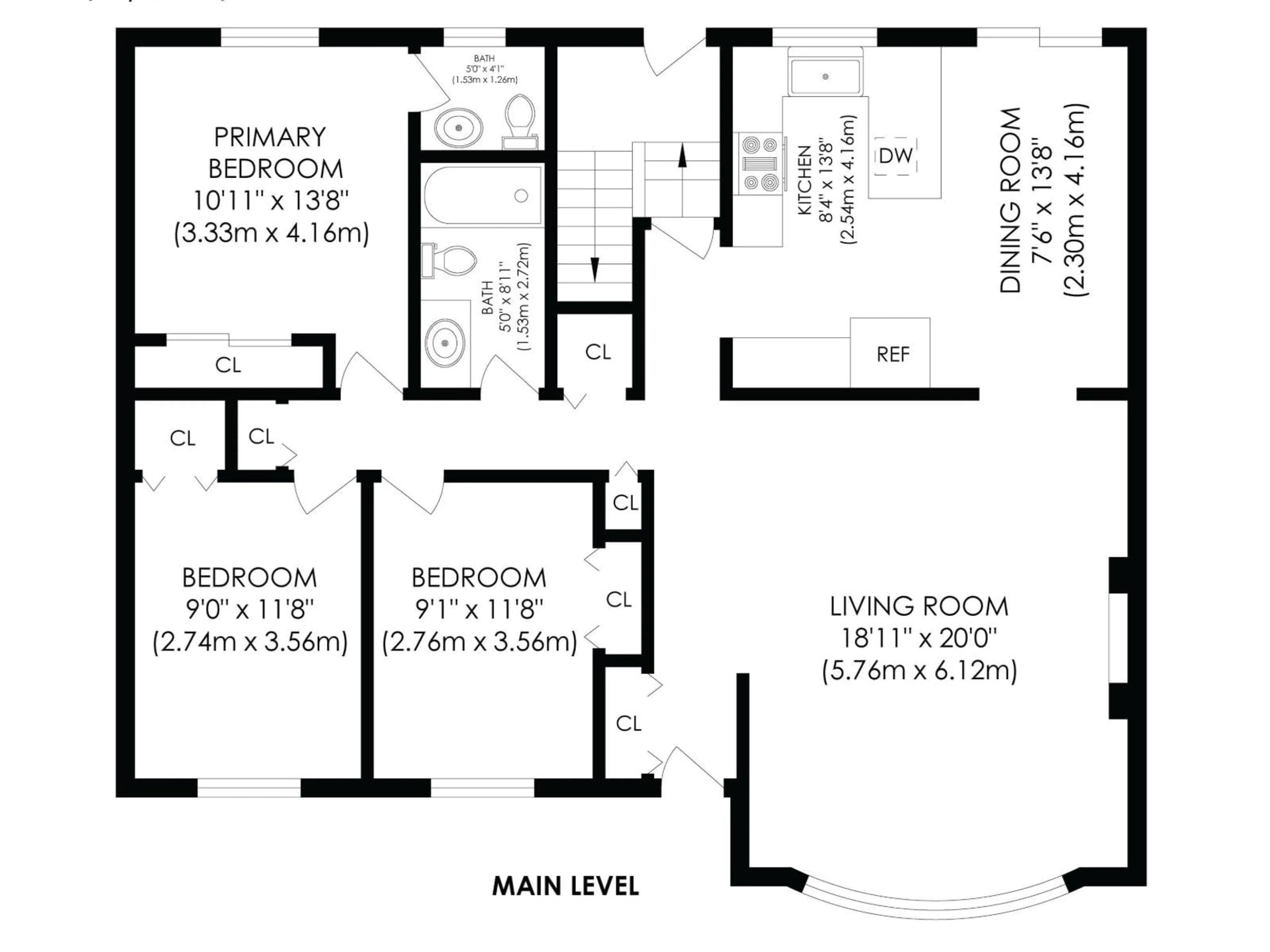 Floor plan for 9542 85 ST, Fort Saskatchewan Alberta T8L2T9