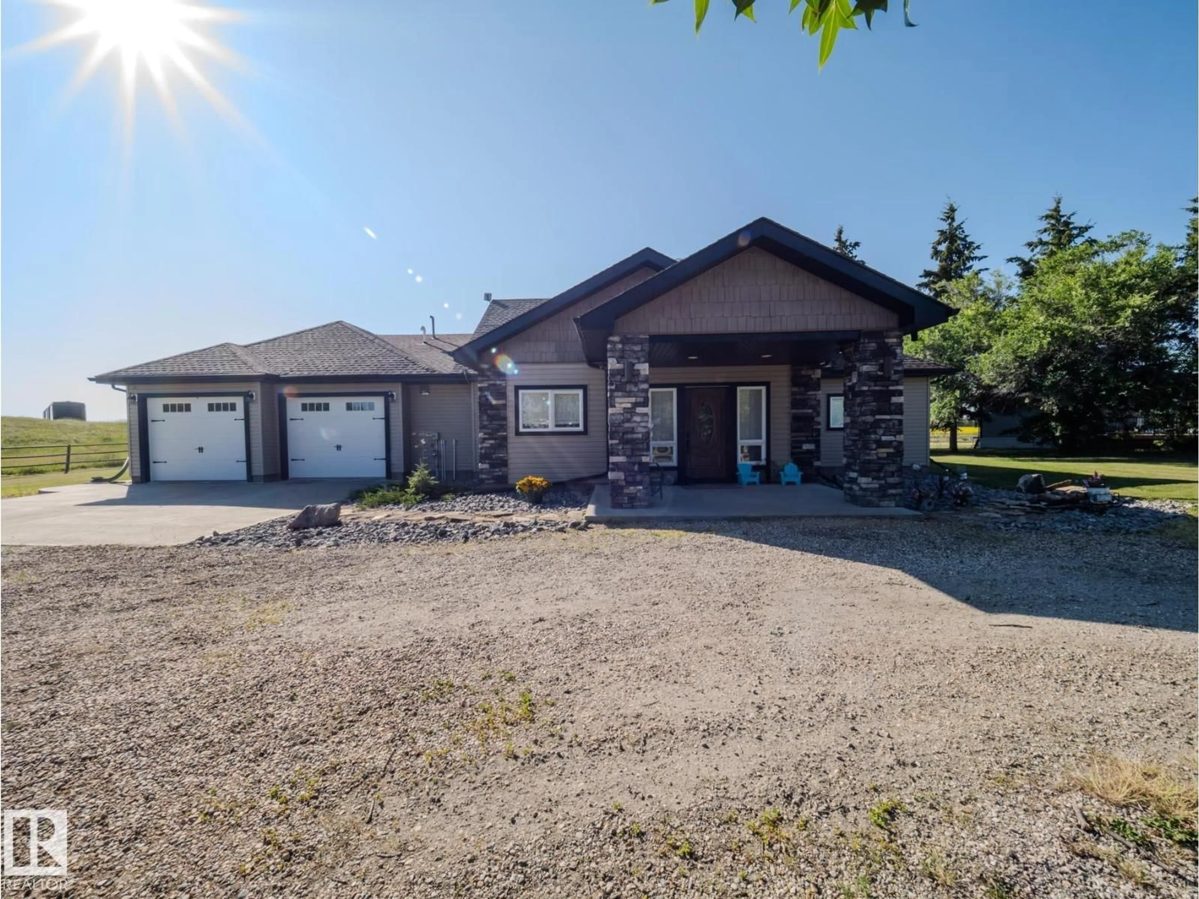 A pic from outside/outdoor area/front of a property/back of a property/a pic from drone, building for 55415 HIGHWAY 777, Rural Lac Ste. Anne County Alberta T0E1V0
