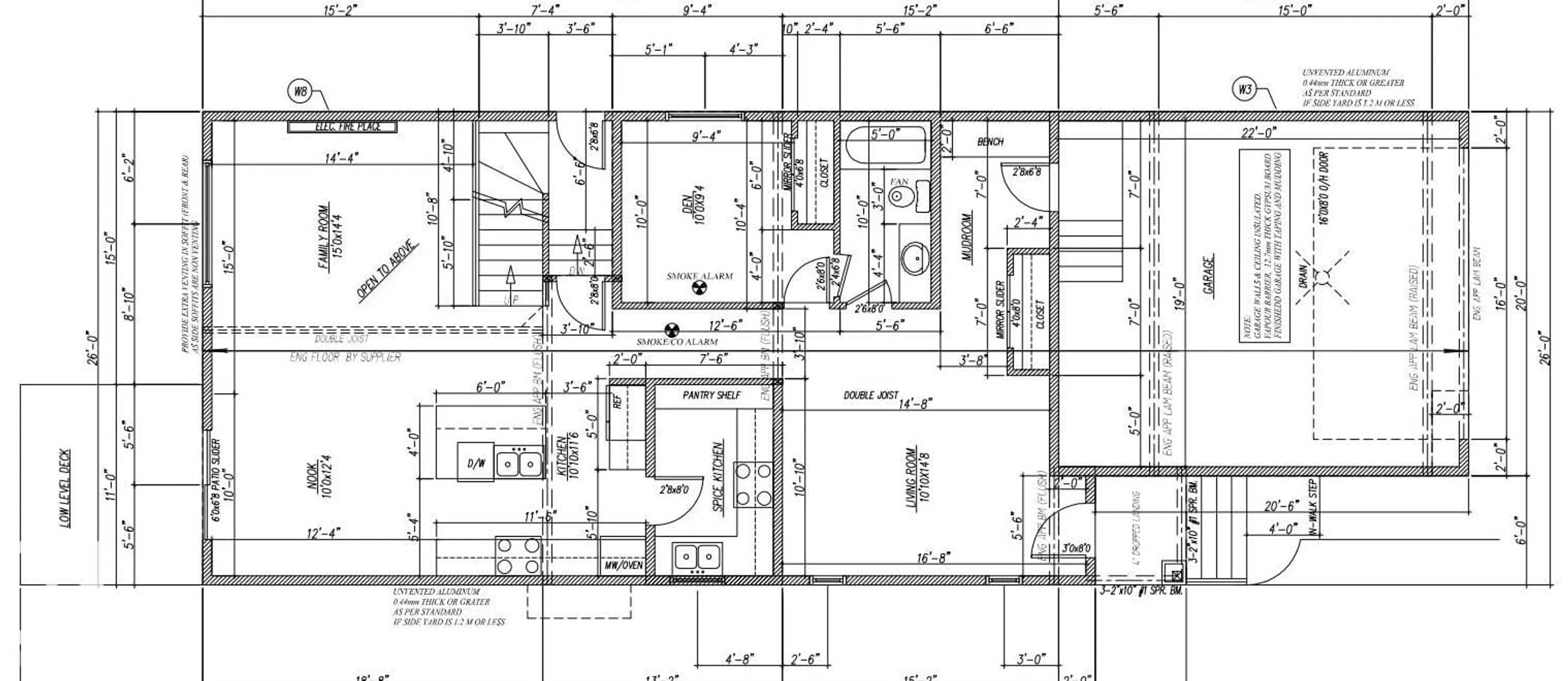 Floor plan for NE - 15728 9 ST, Edmonton Alberta T5Y2Z4