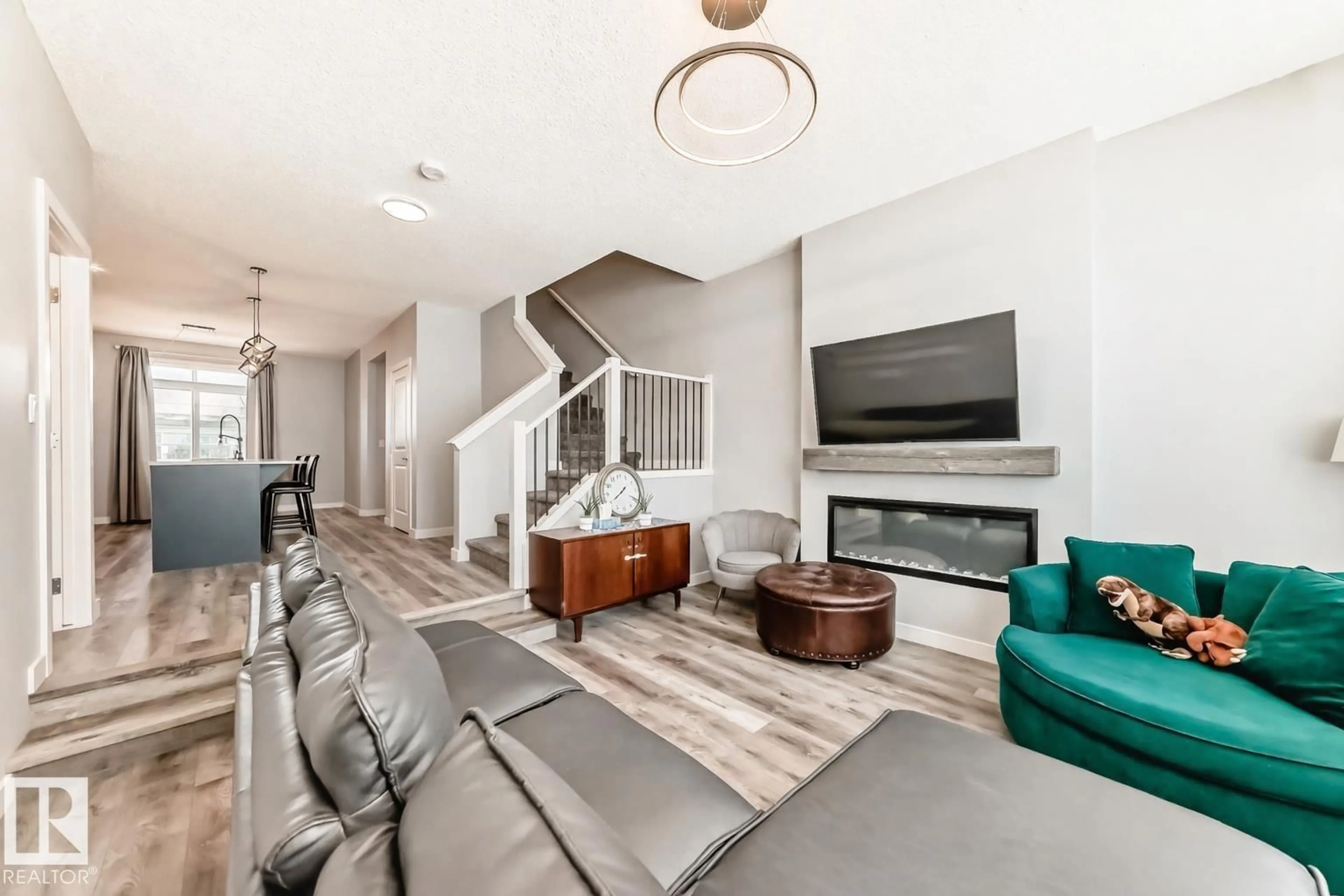 Living room with furniture, unknown for 2266 54 ST, Edmonton Alberta T6X2X7