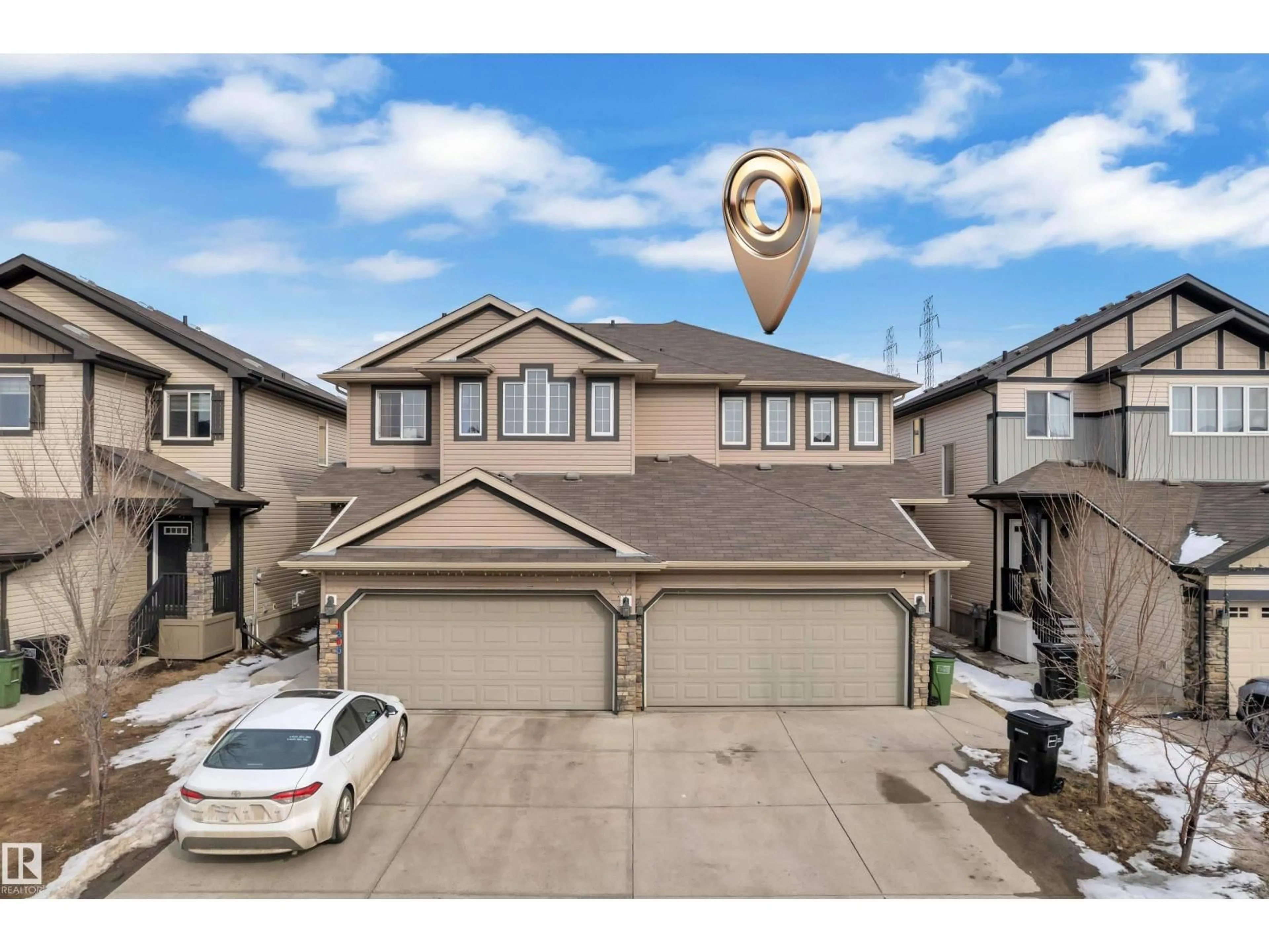 A pic from outside/outdoor area/front of a property/back of a property/a pic from drone, street for 1303 29 ST, Edmonton Alberta T6T0V1