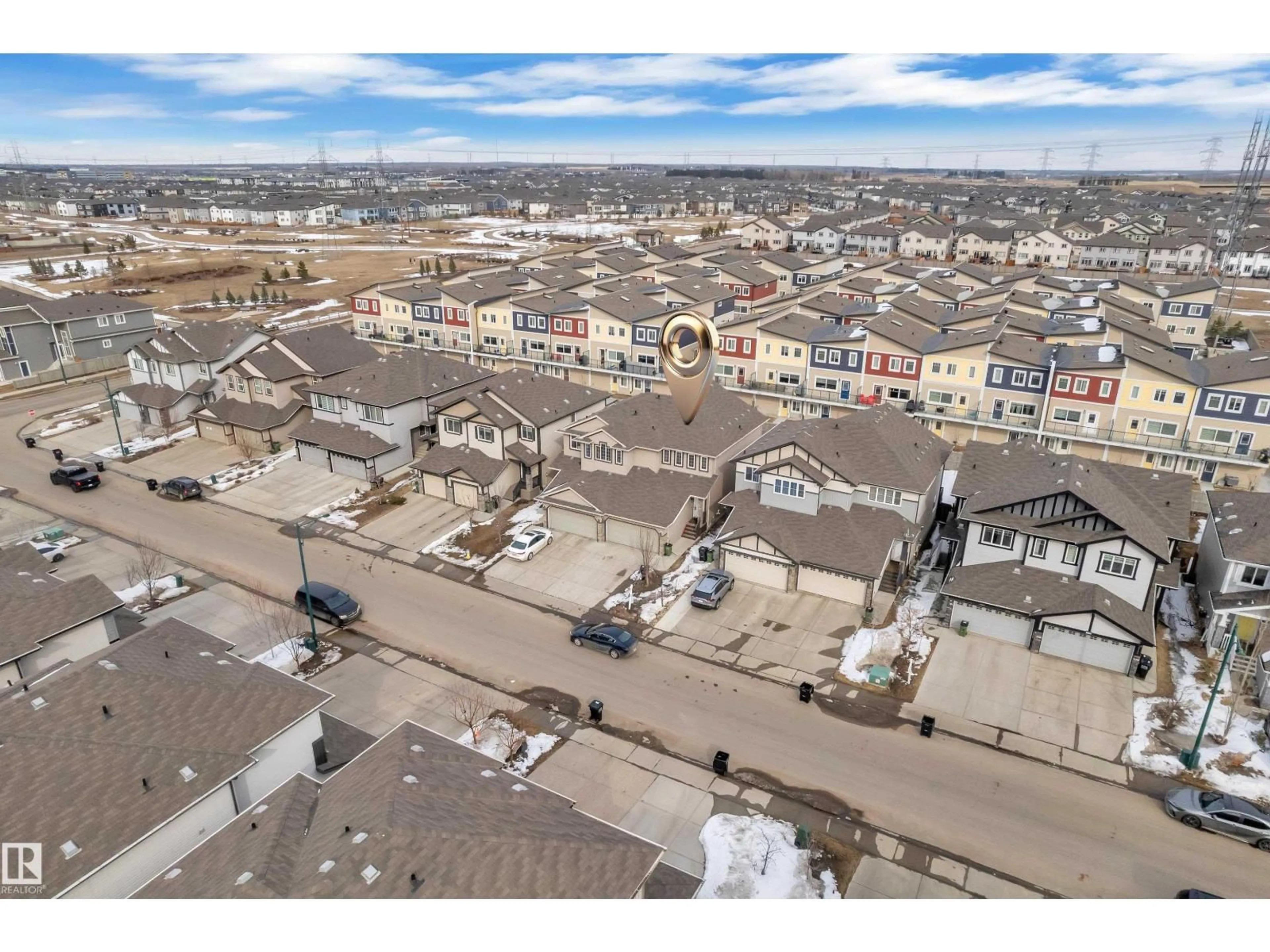 A pic from outside/outdoor area/front of a property/back of a property/a pic from drone, street for 1303 29 ST, Edmonton Alberta T6T0V1