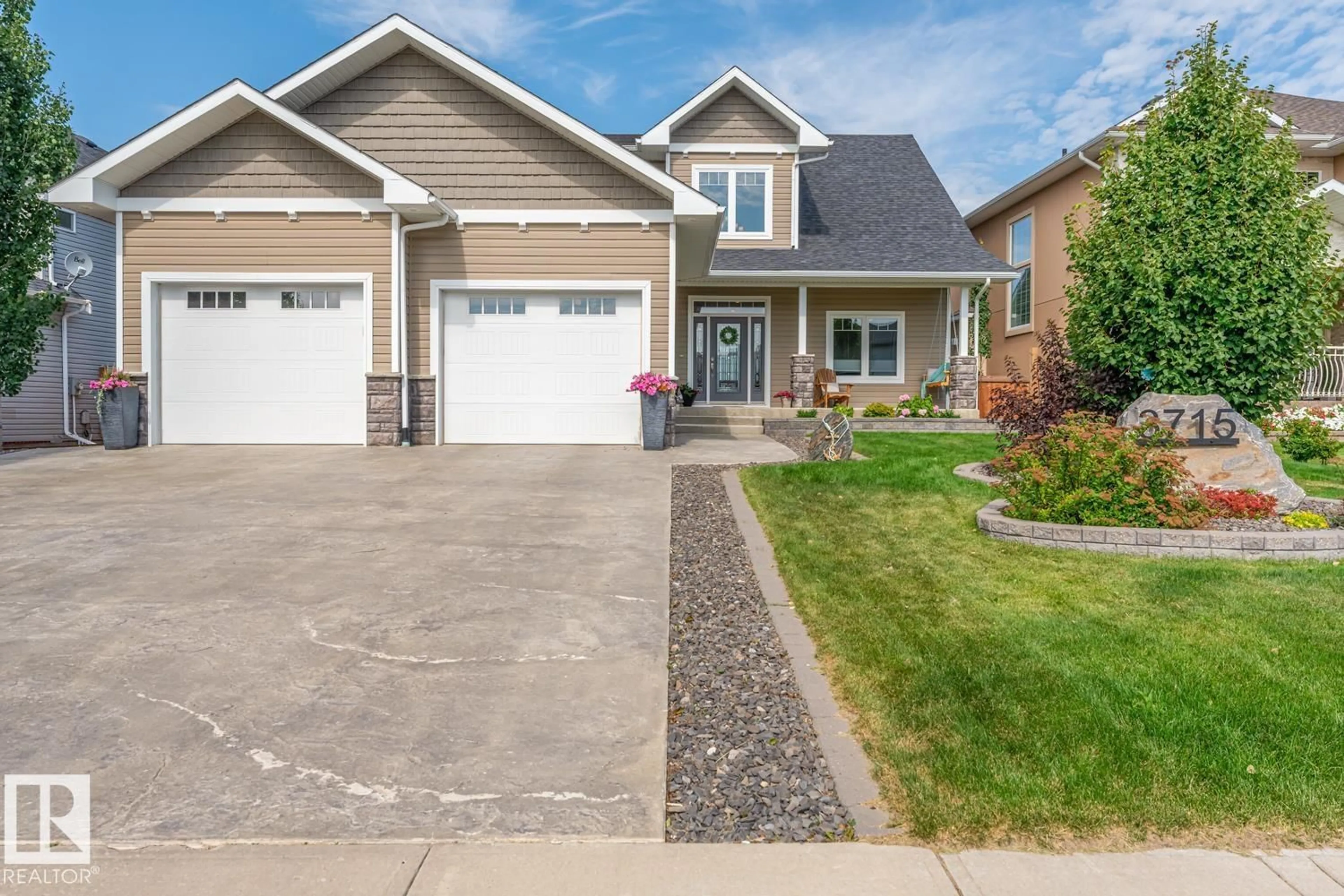 Home with vinyl exterior material, street for 3715 BEAU VISTA BV, Bonnyville Town Alberta T9N0A9