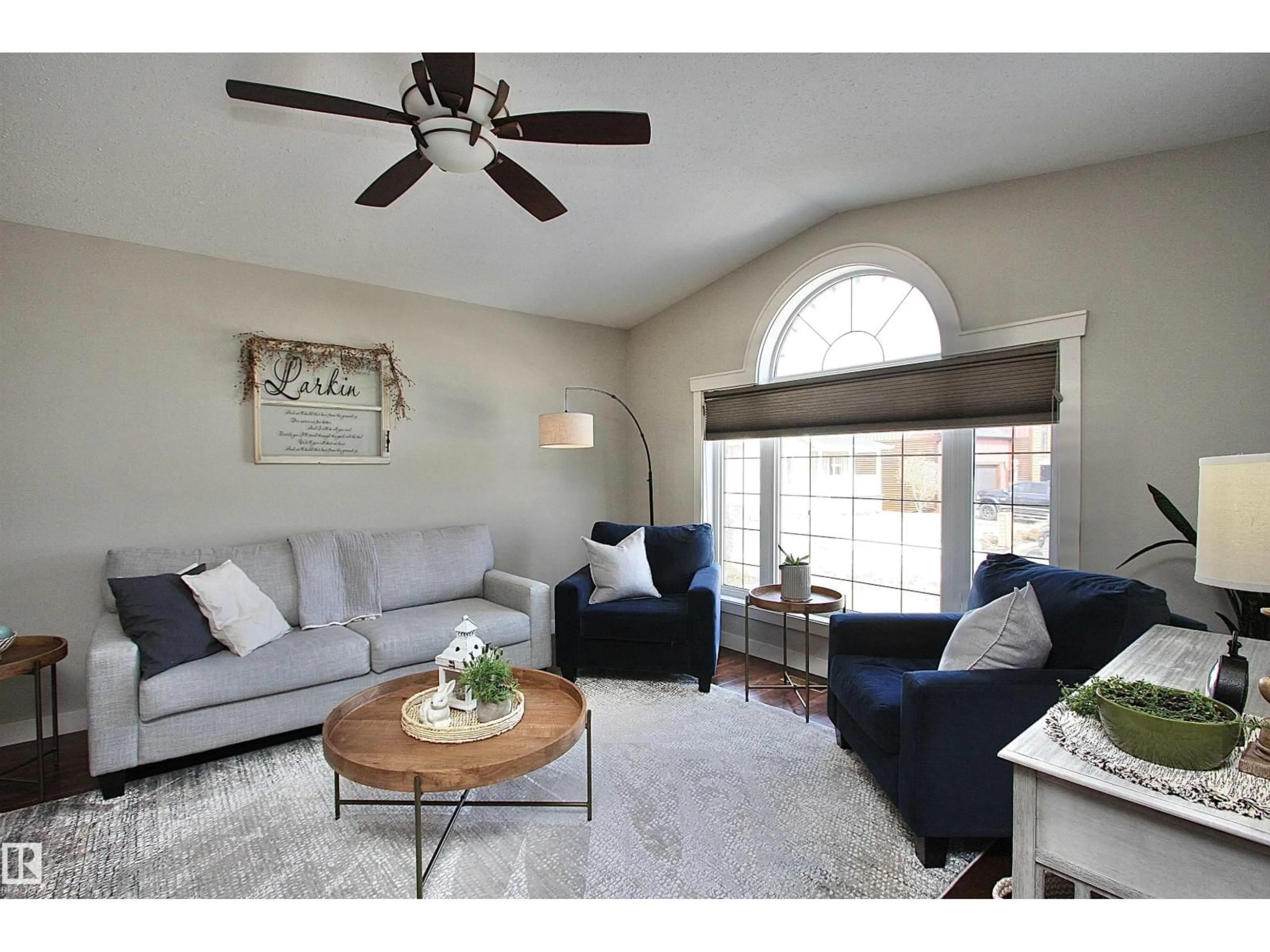 Living room with furniture, unknown for CL - 5512 52 ST, Bashaw Alberta T0B0H0