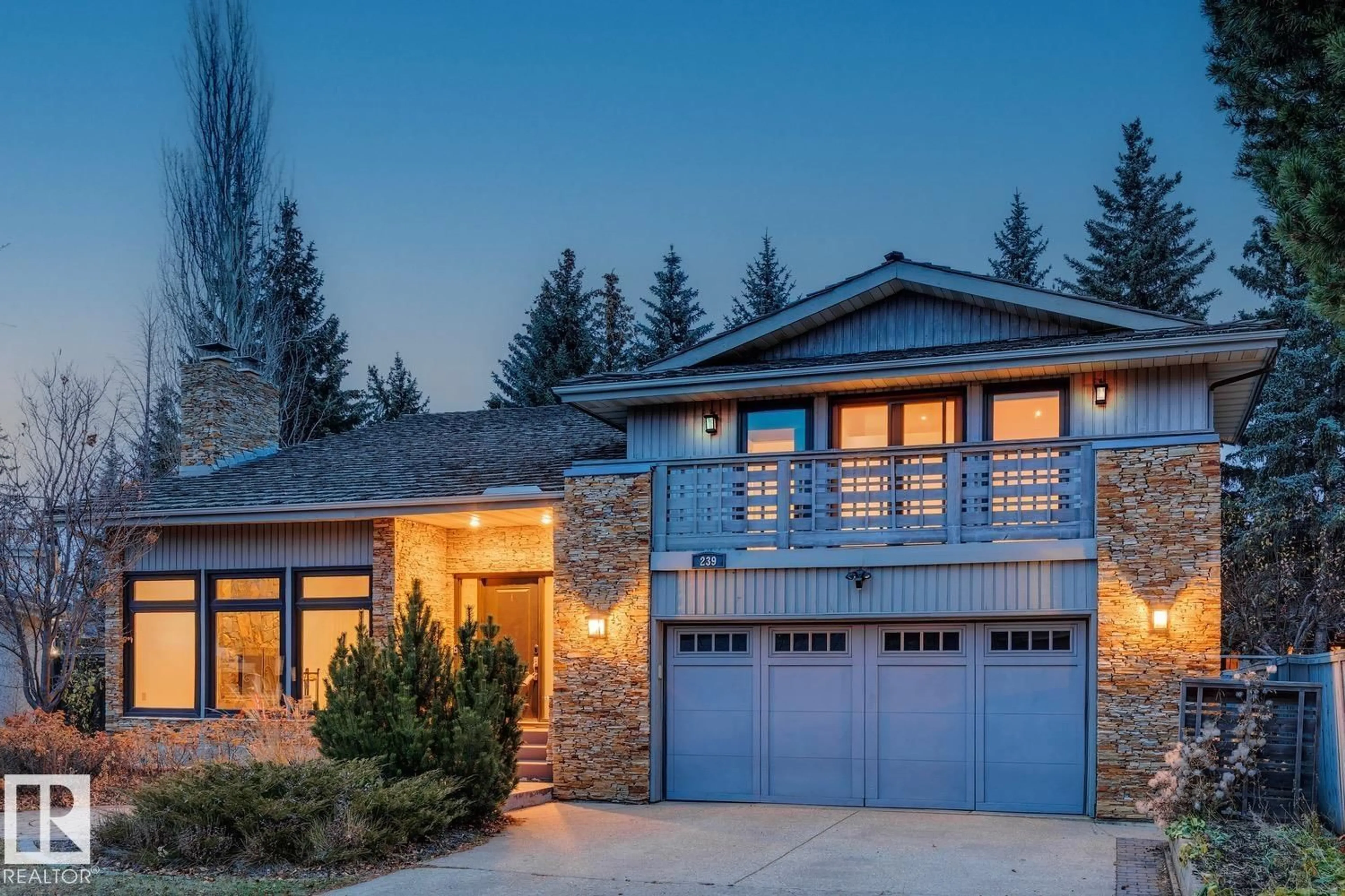 Home with vinyl exterior material, street for 239 WAKINA DR, Edmonton Alberta T5T2X6