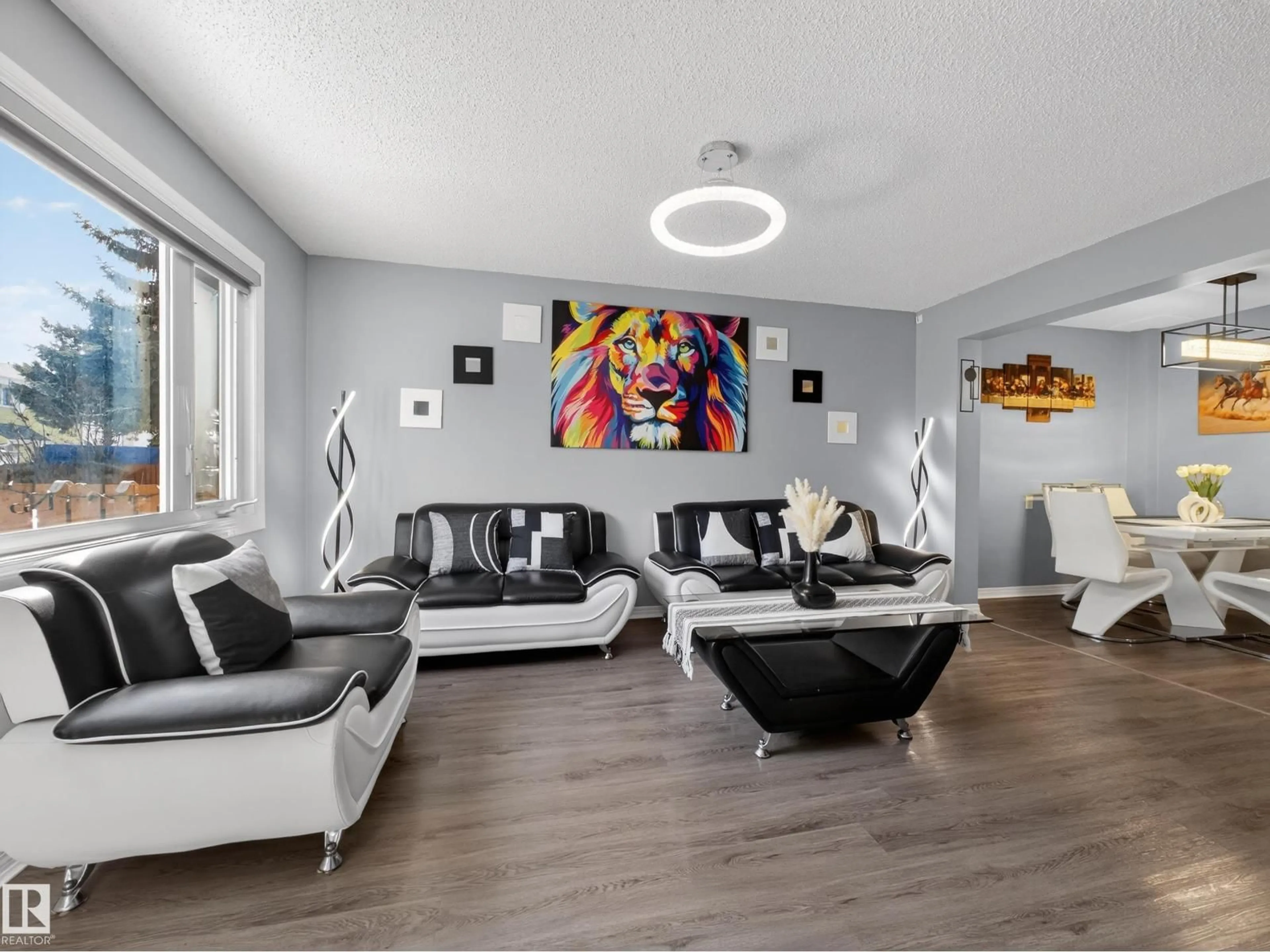 Living room with furniture, unknown for 18F CALLINGWOOD CO, Edmonton Alberta T5T0H5