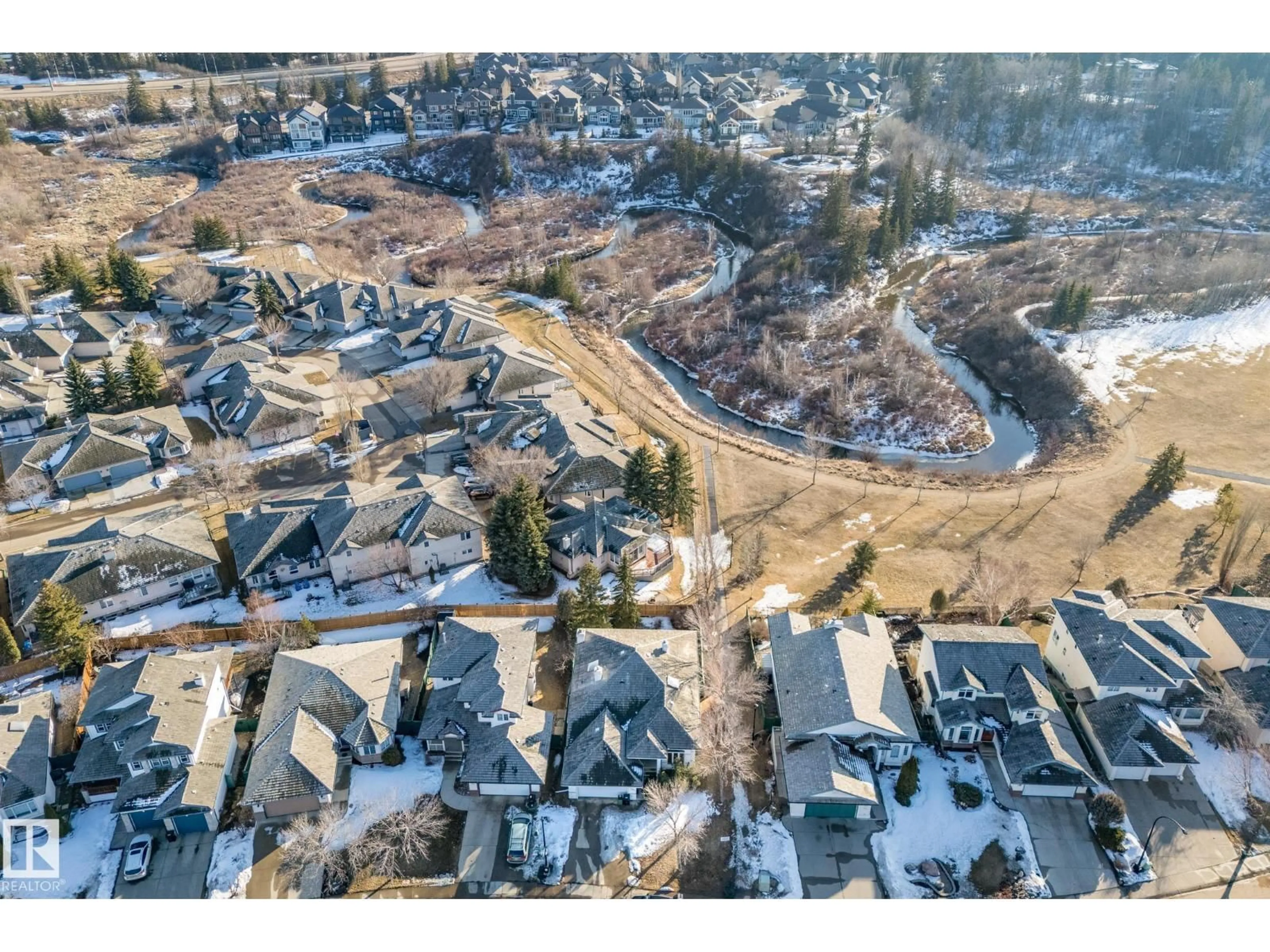 A pic from outside/outdoor area/front of a property/back of a property/a pic from drone, unknown for 189 BLACKBURN DR, Edmonton Alberta T6W1C3