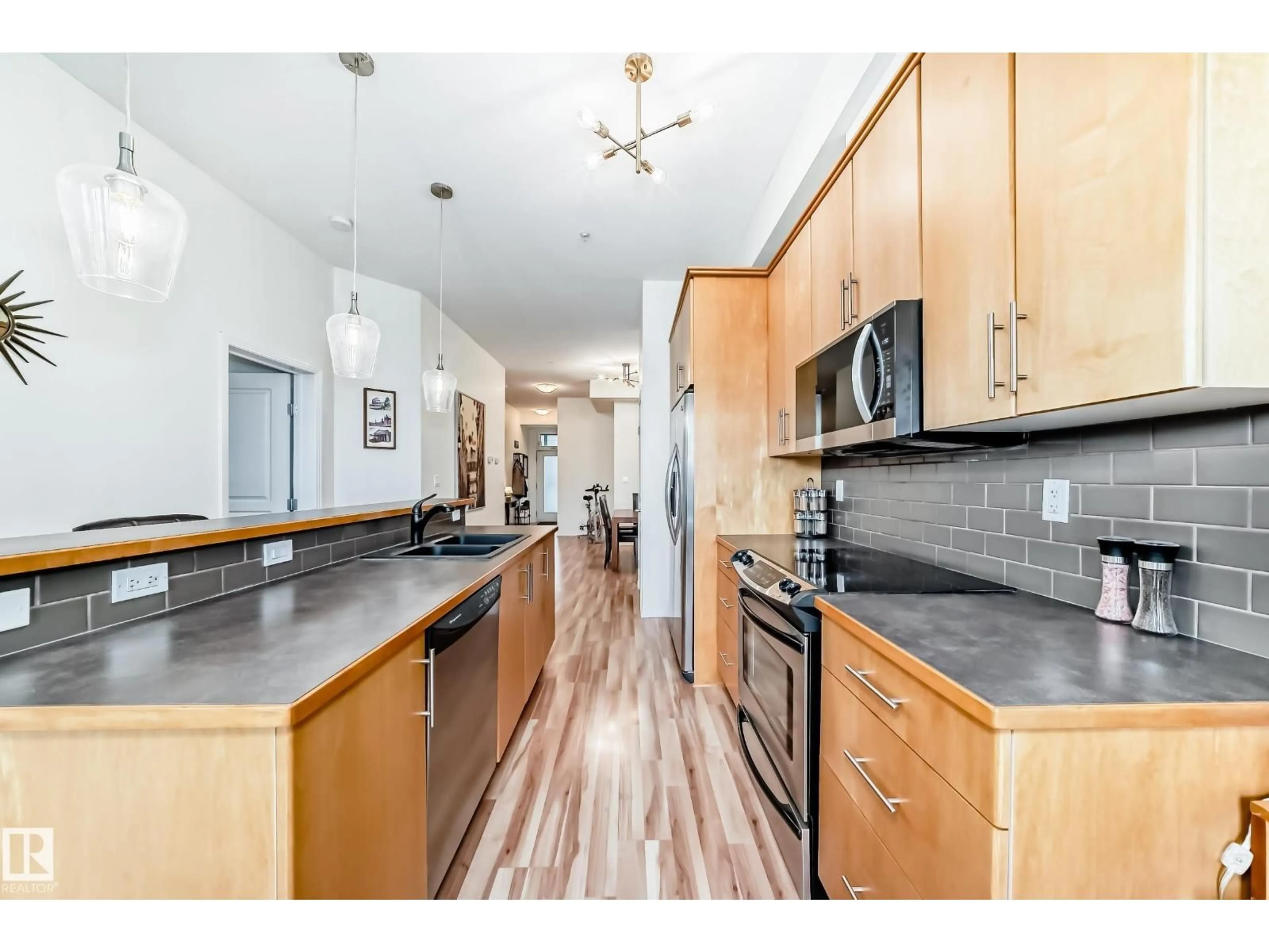 Open concept kitchen, unknown for #303 - 10531 117 ST, Edmonton Alberta T5H0A8