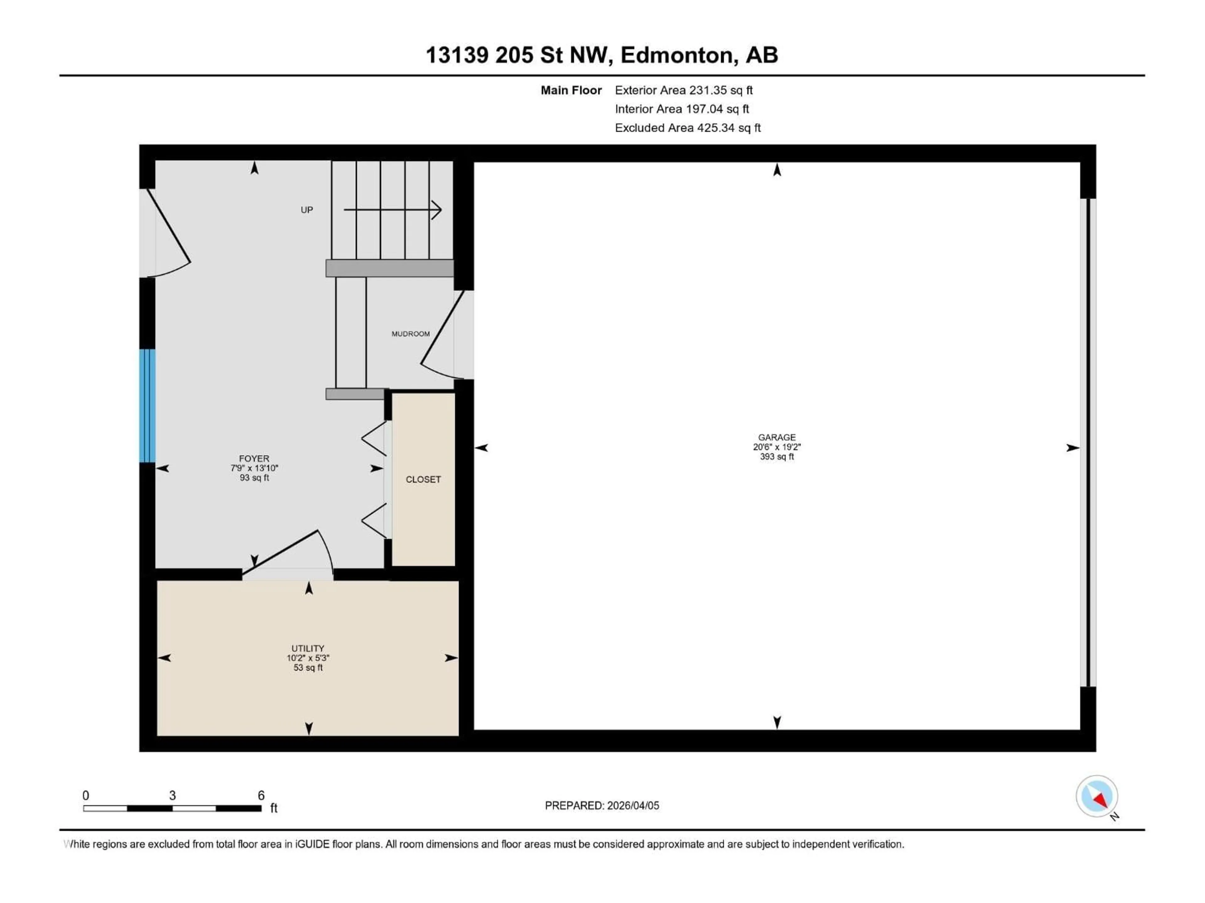 Floor plan for #23 - 13139 205 ST, Edmonton Alberta T5S0N1