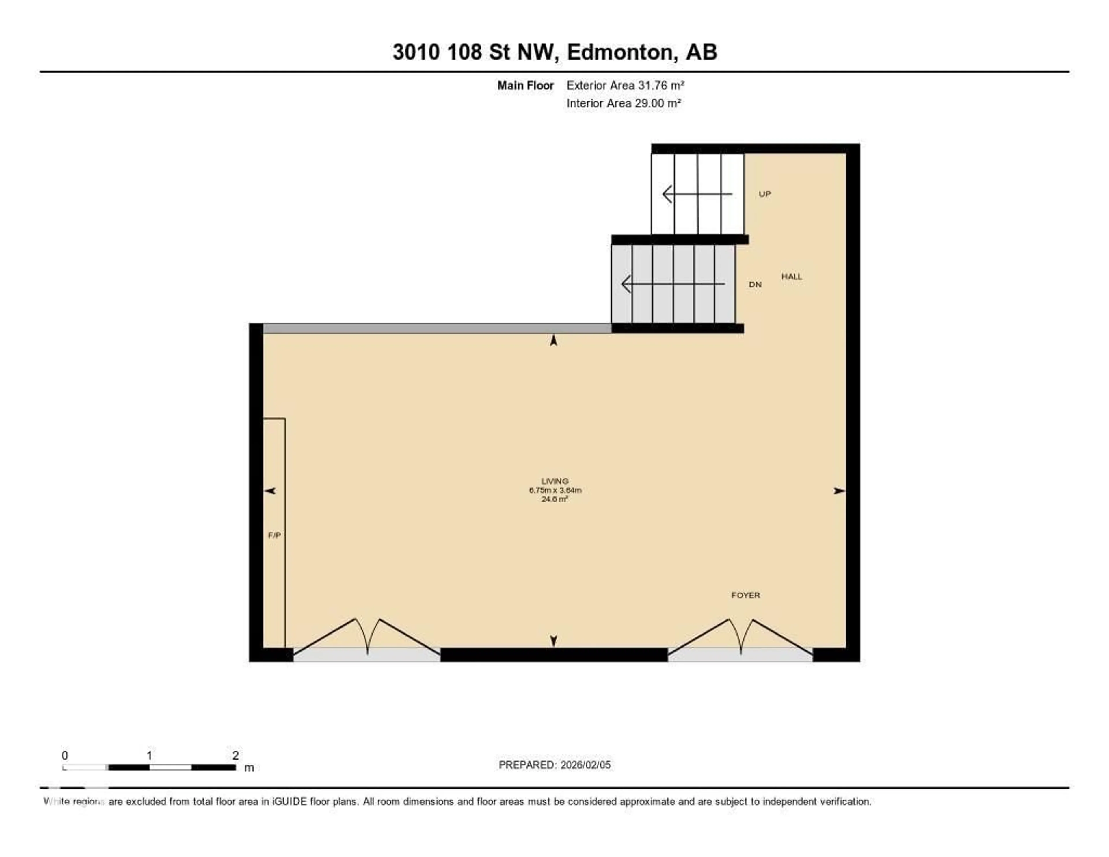 Floor plan for NW - 3010 108 ST, Edmonton Alberta T6J3S6