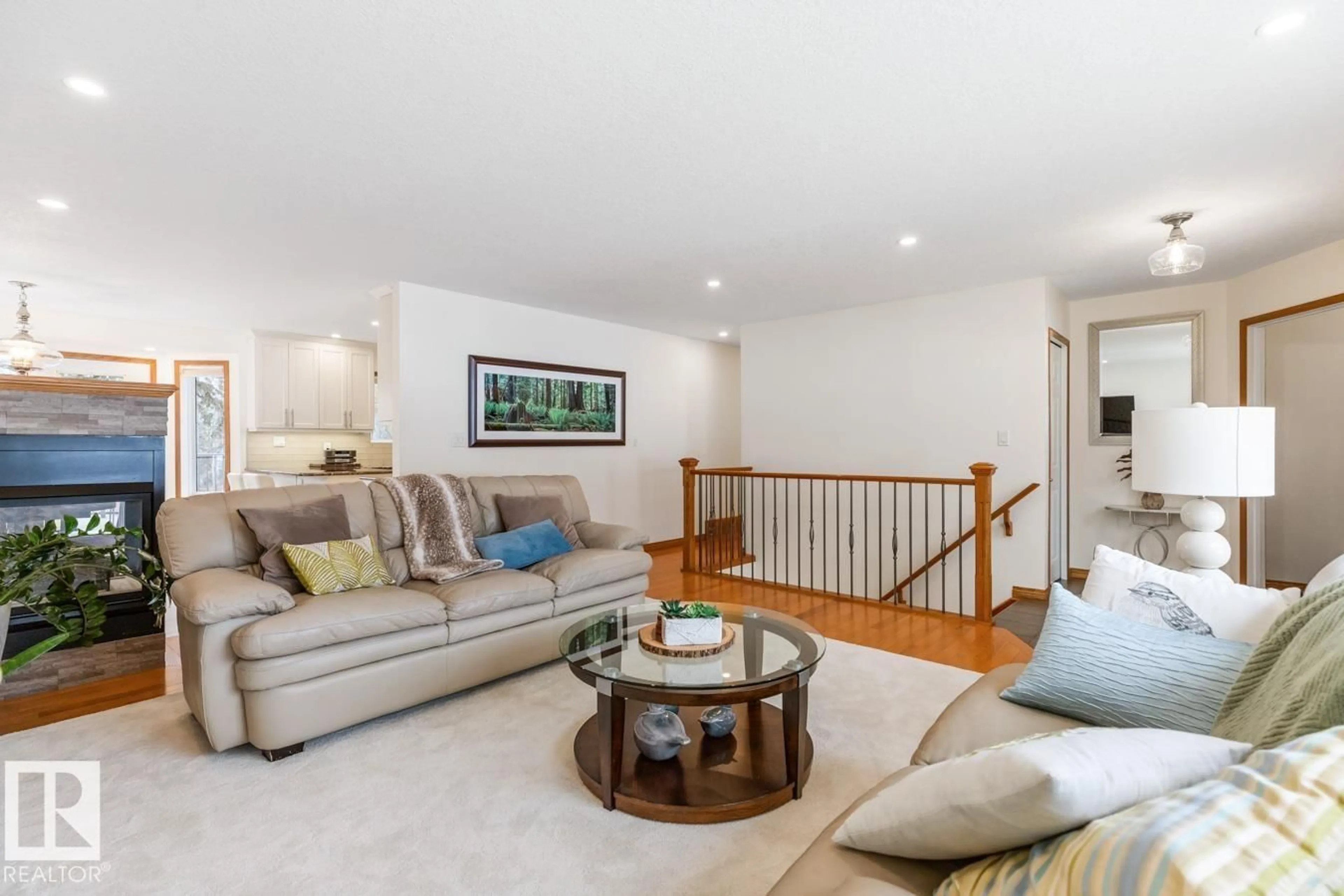 Living room with furniture, unknown for 52308 - 38 RANGE ROAD 214 ROAD, Rural Strathcona County Alberta T8E1H4