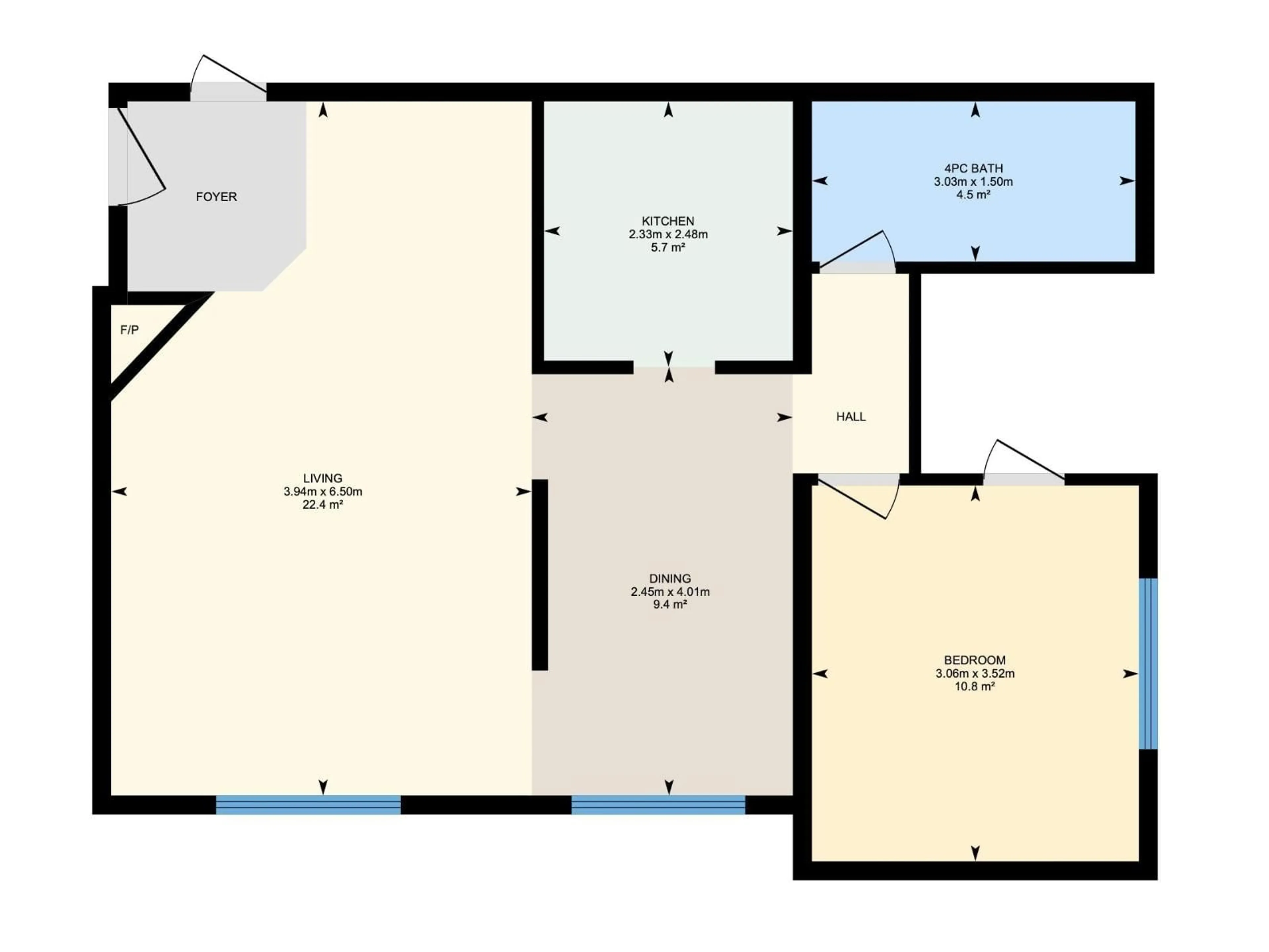 Floor plan for #203 - 10003 87 AV, Edmonton Alberta T6C2T3