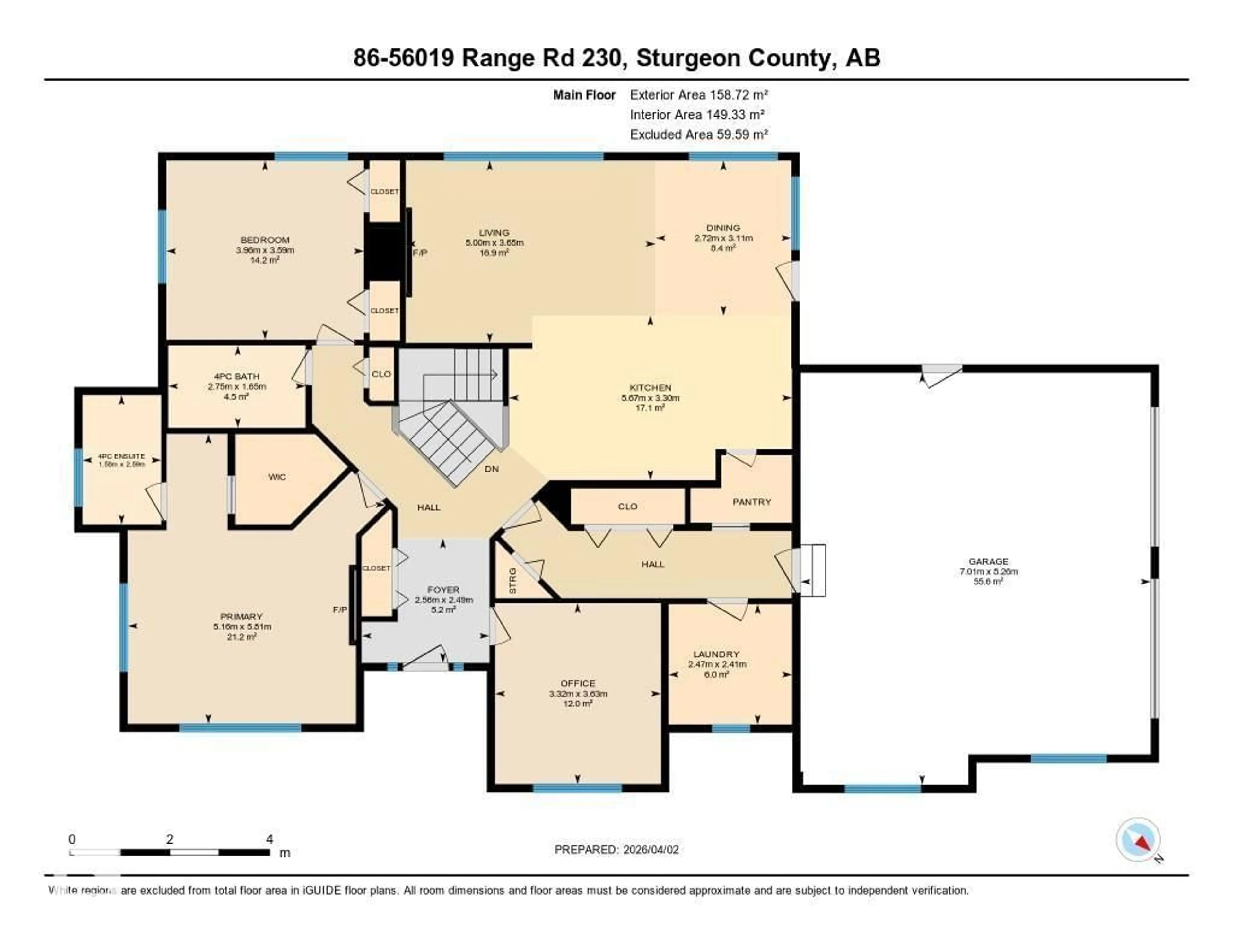 Floor plan for 86 56019 RGE ROAD 230, Rural Sturgeon County Alberta T0A1N2