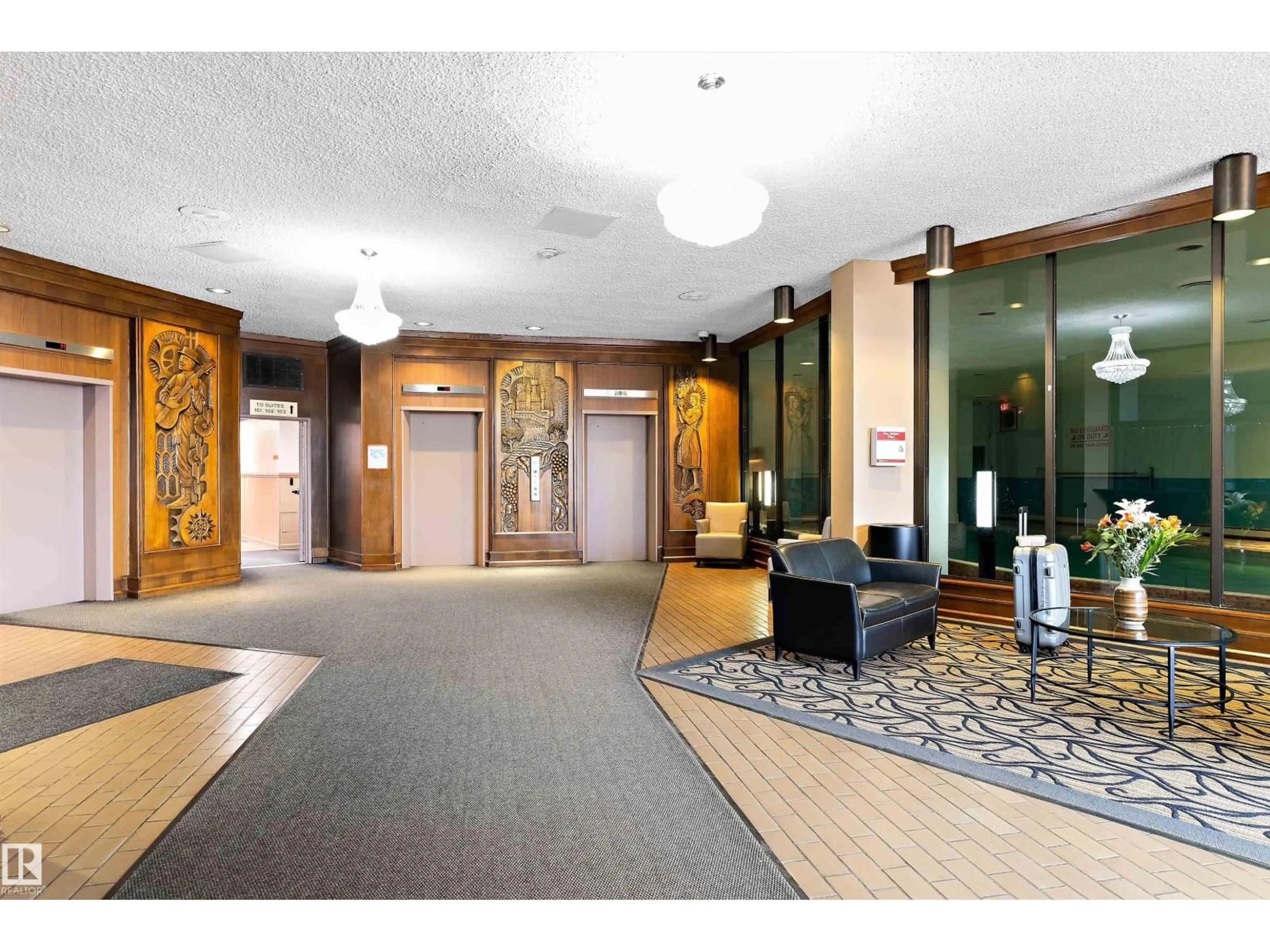 Indoor foyer for #304 - 13910 STONY PLAIN RD, Edmonton Alberta T5N3R2