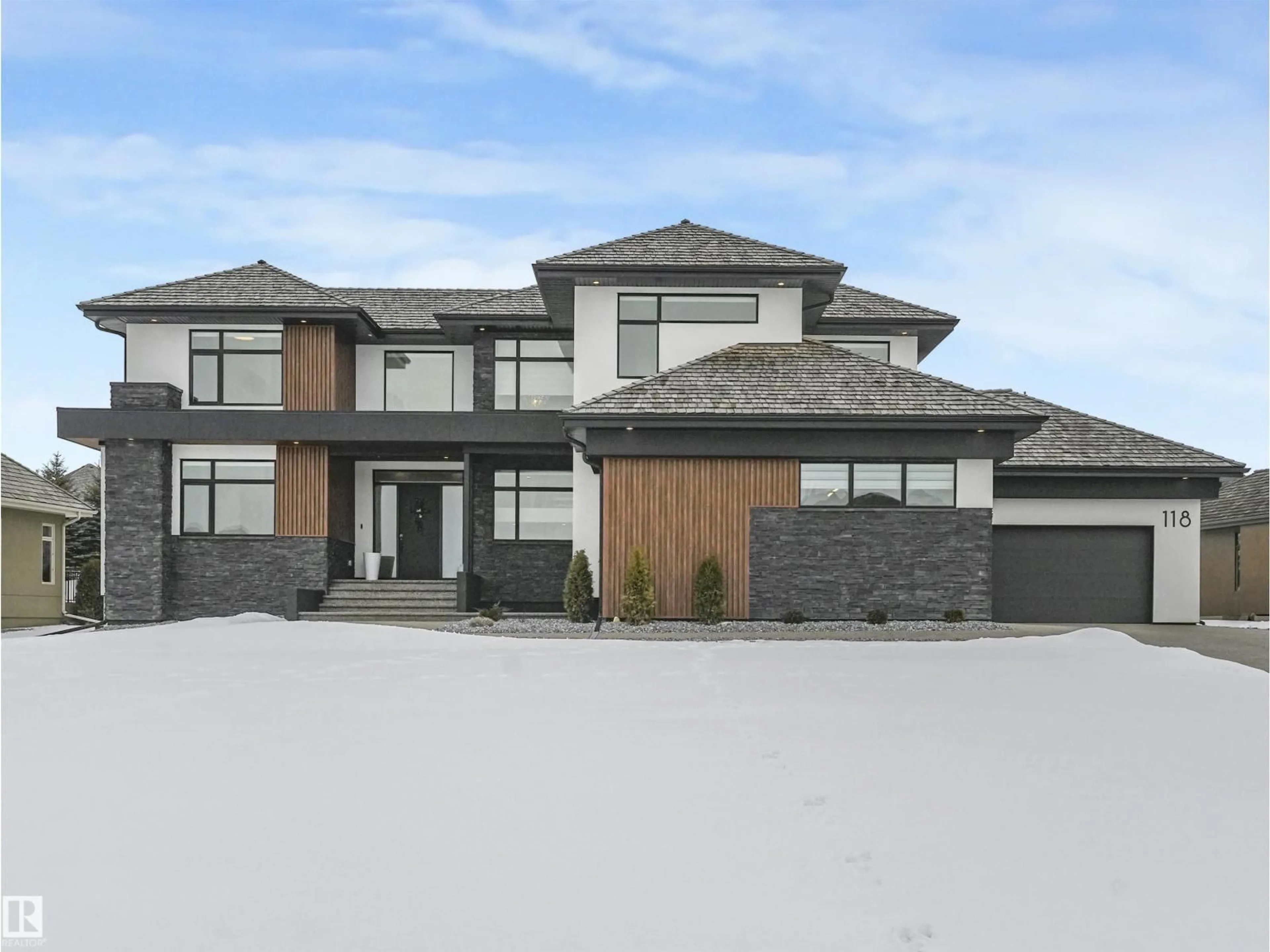 Home with brick exterior material, street for 25015 - 118 TWP ROAD 544A TWP ROAD, Rural Sturgeon County Alberta T8T0B9