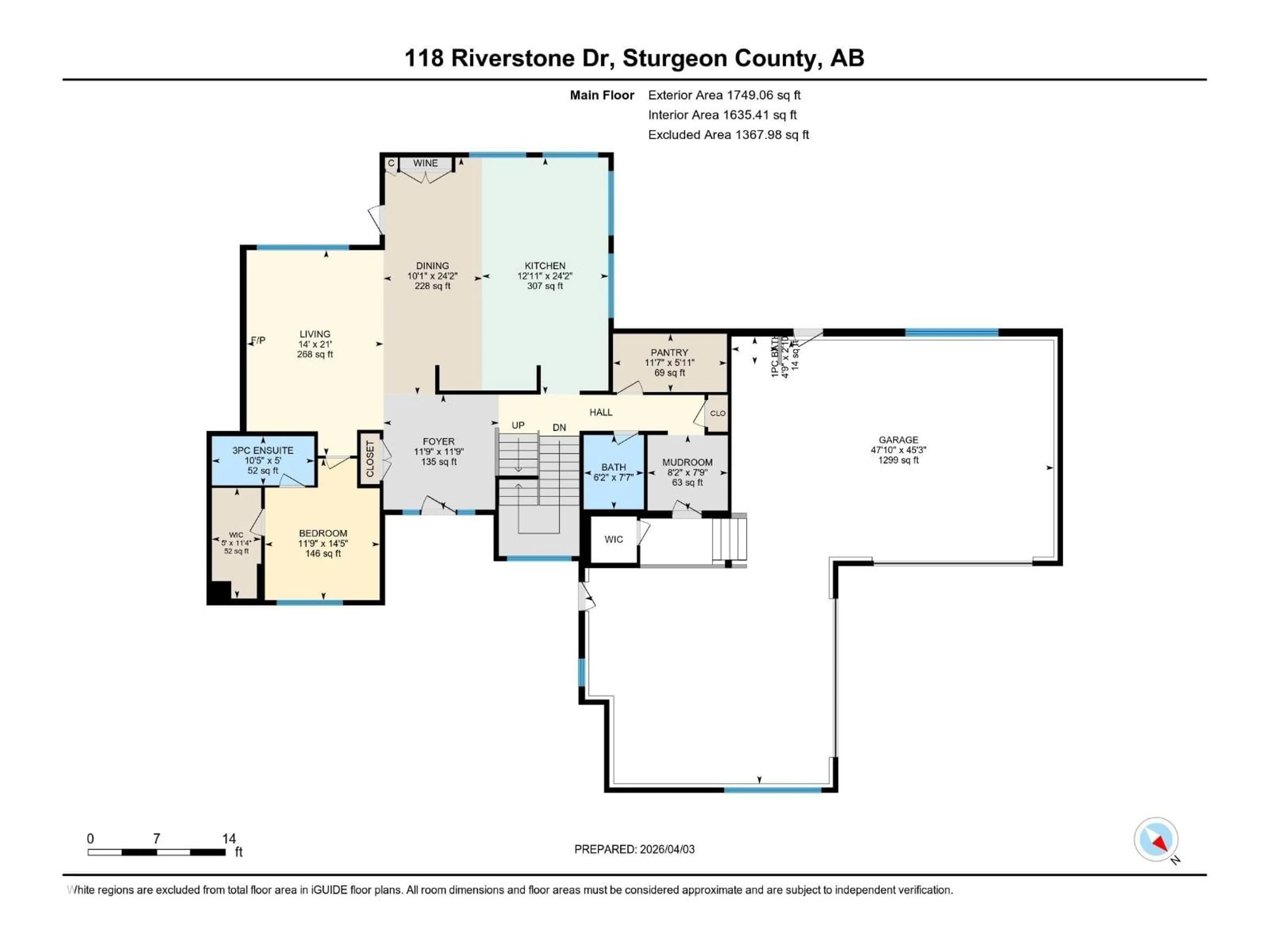 Floor plan for 25015 - 118 TWP ROAD 544A TWP ROAD, Rural Sturgeon County Alberta T8T0B9