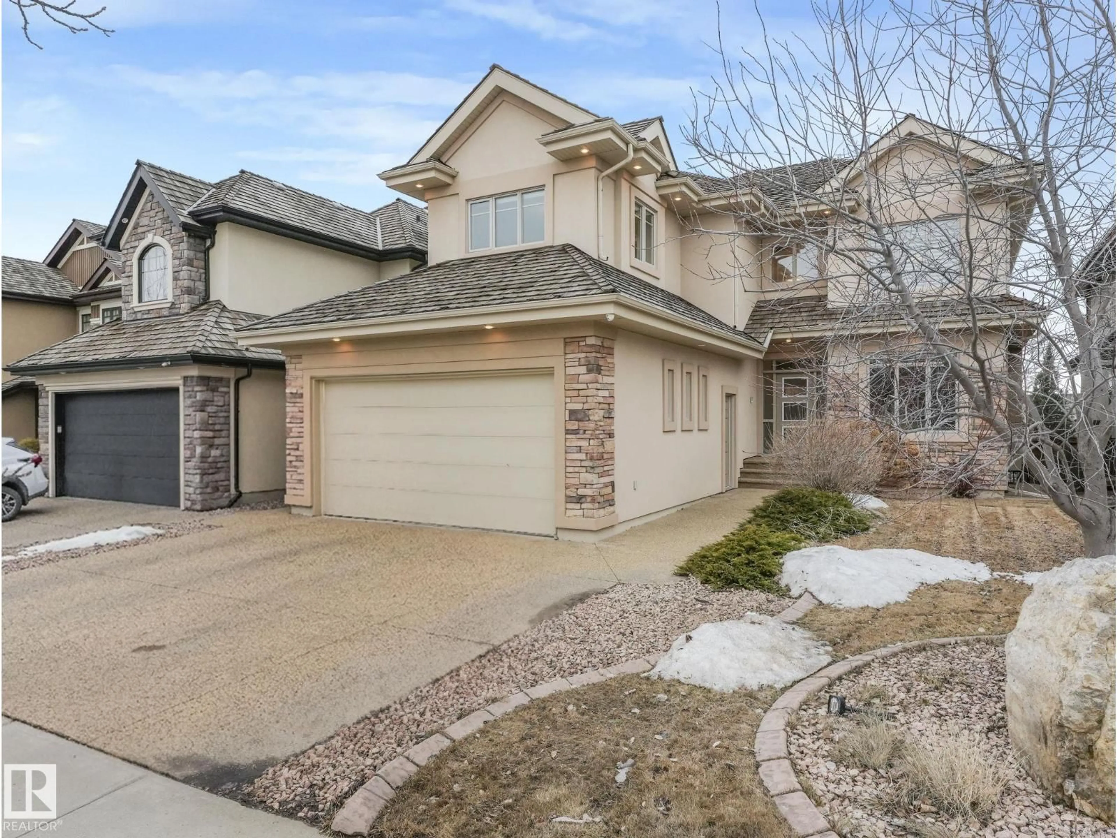 Home with brick exterior material, street for 3313 CAMERON HEIGHTS LANDING LD, Edmonton Alberta T6M0M7