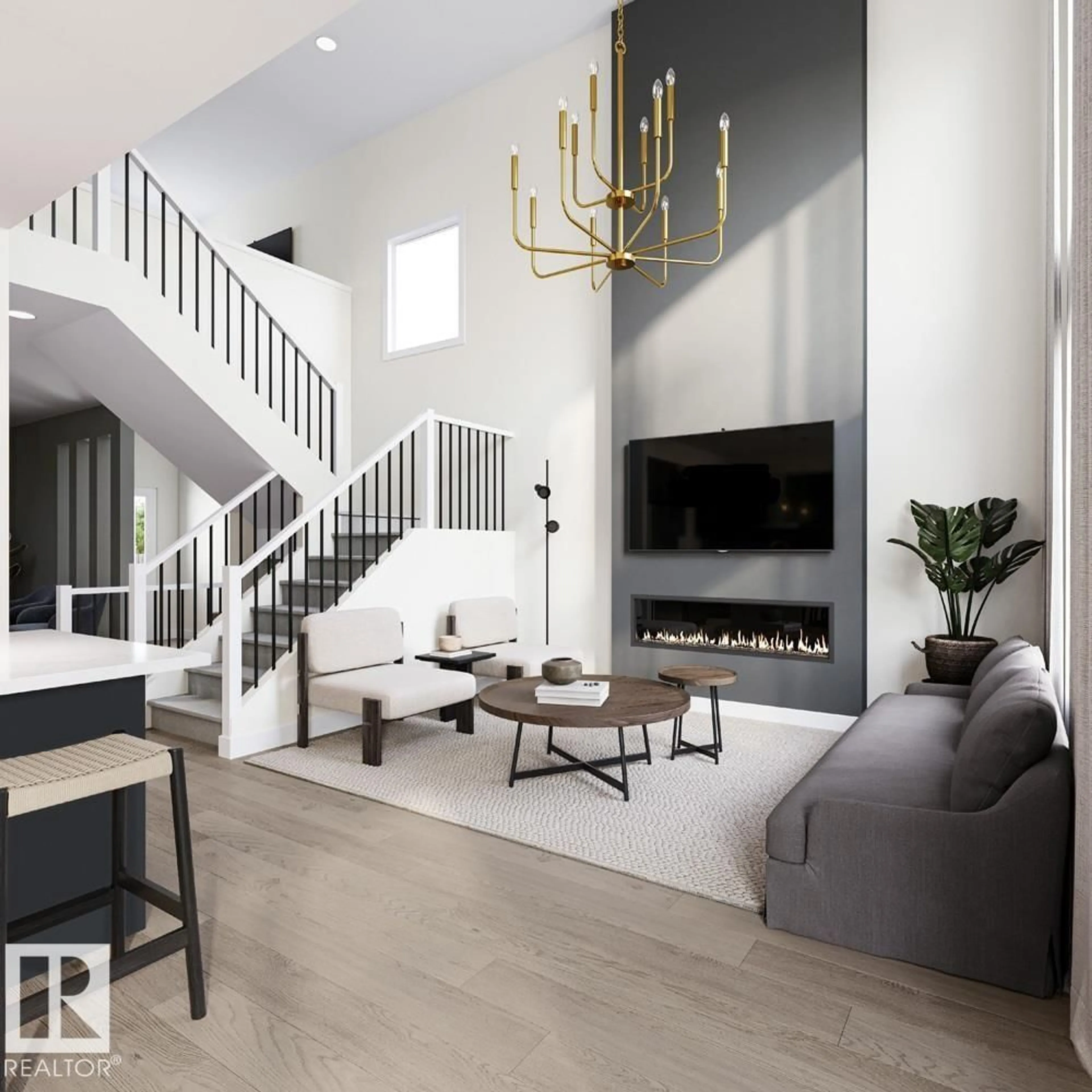 Living room with furniture, unknown for SW SW - 5132 CAWSEY BN, Edmonton Alberta T6W5M8