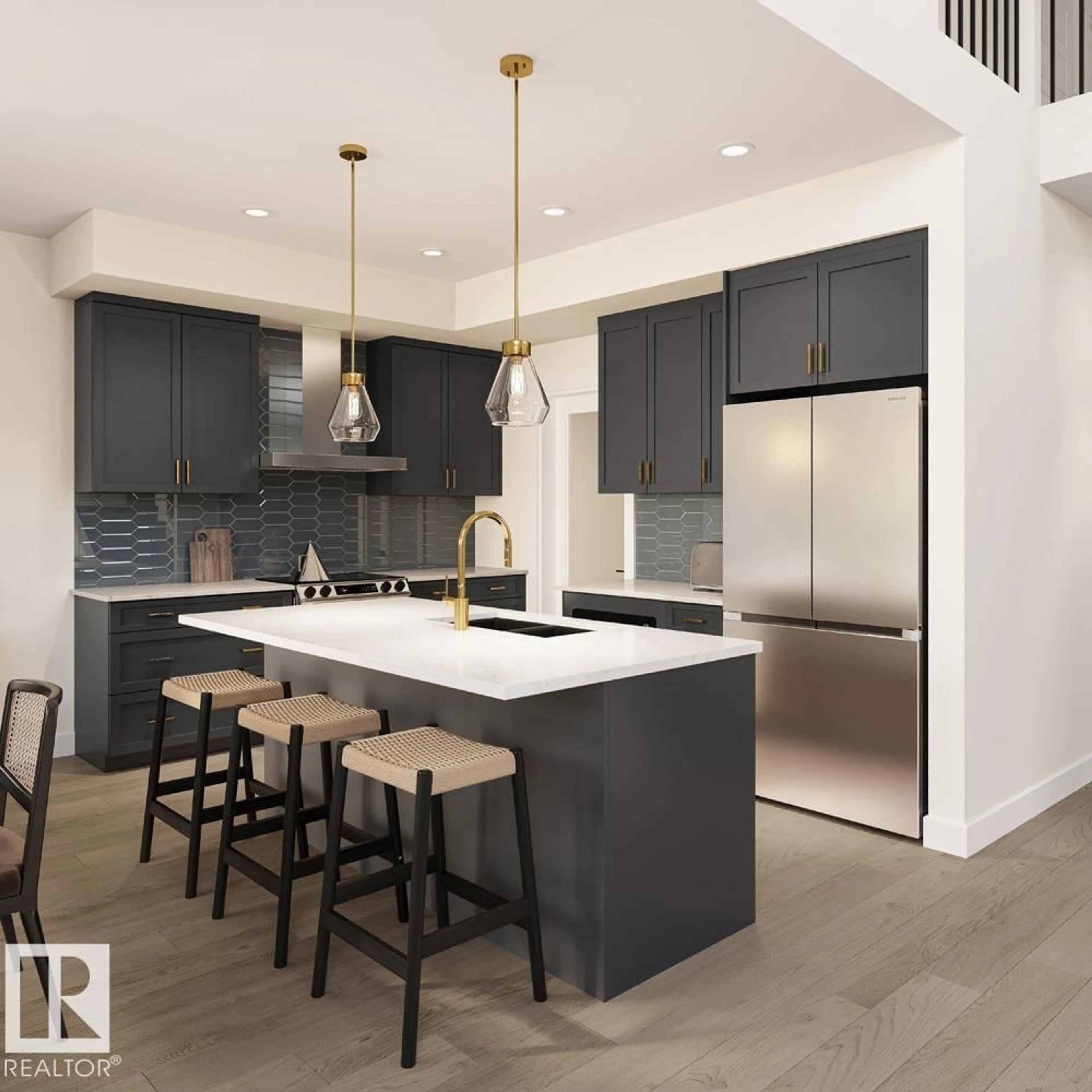 Contemporary kitchen, unknown for SW SW - 5132 CAWSEY BN, Edmonton Alberta T6W5M8