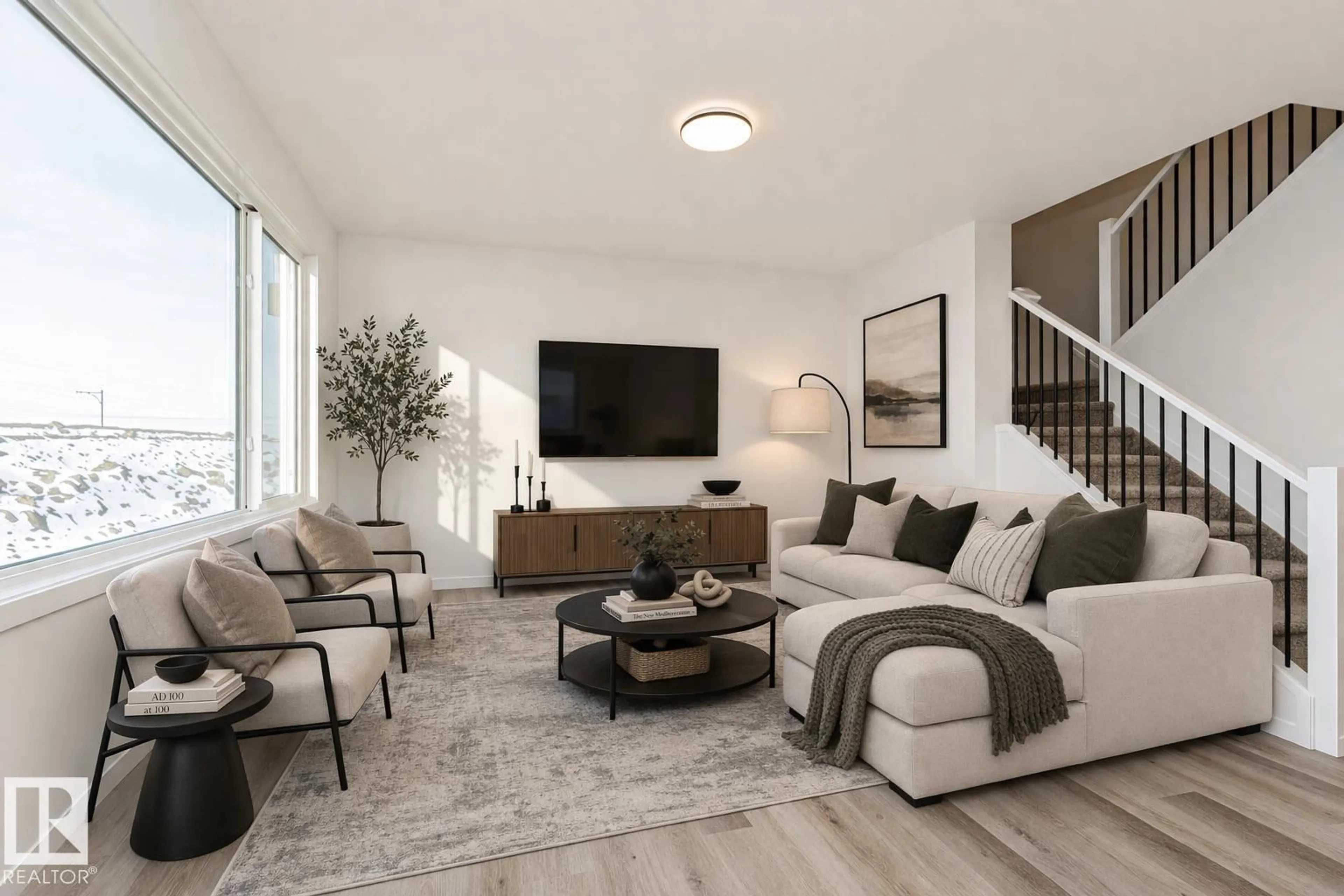 Living room with furniture, unknown for 2355 EGRET WY, Edmonton Alberta T6M3G8