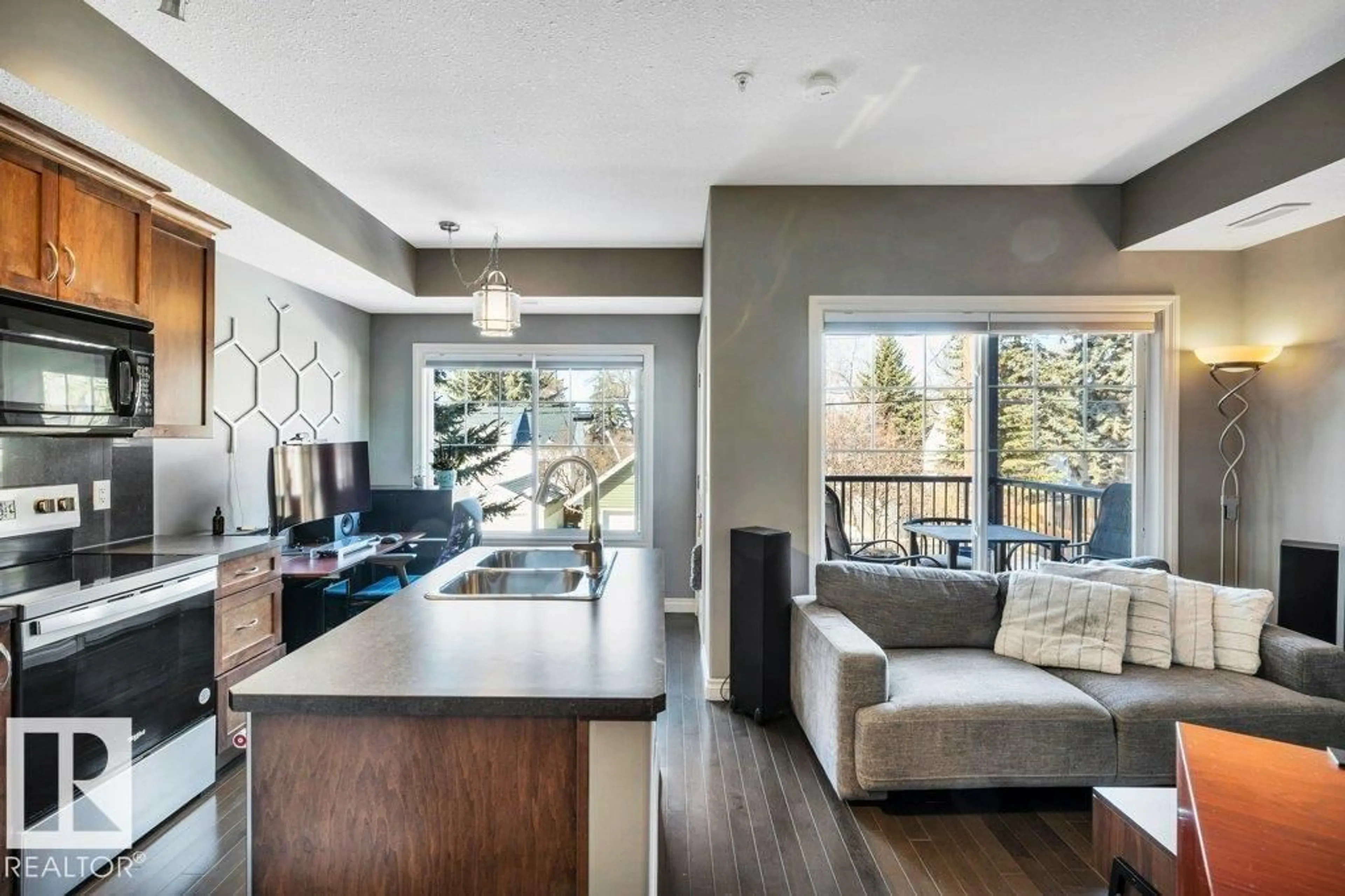 Open concept kitchen, unknown for 205 6720 112 ST NW, Edmonton Alberta T6H3J8