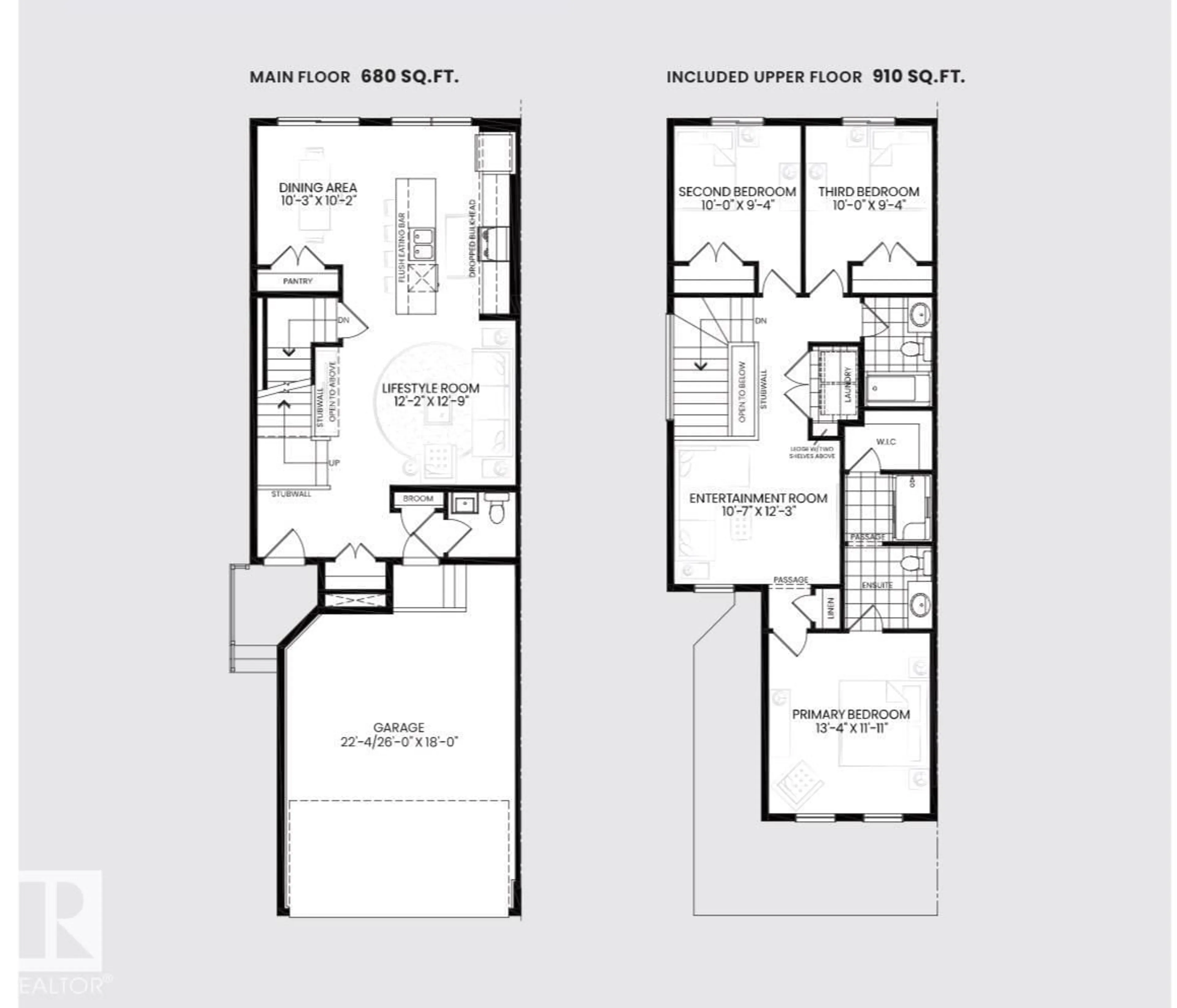 Floor plan for 2514/2518 151A AV, Edmonton Alberta T5Y3Z2
