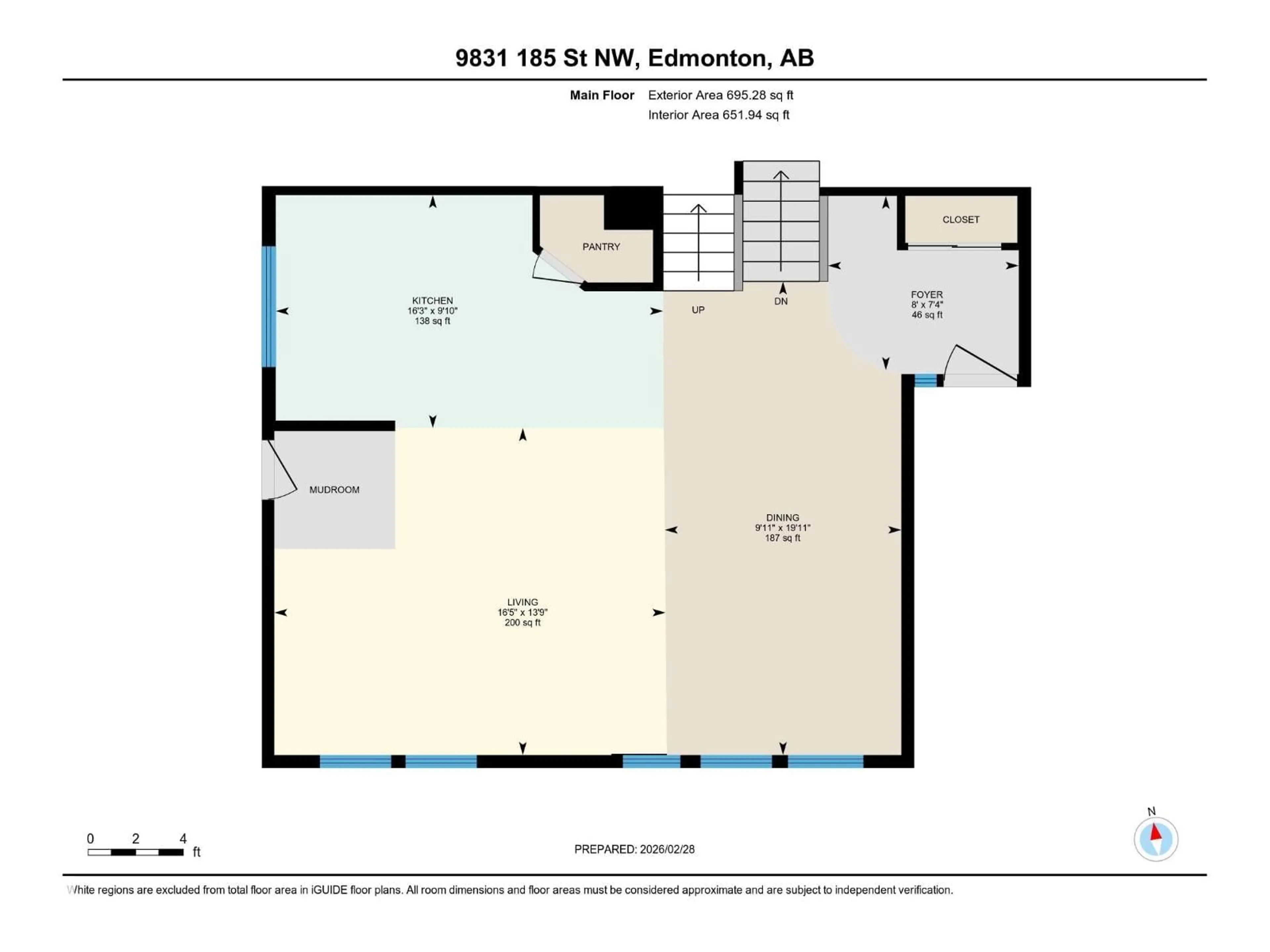 Floor plan for NW - 9831 185 ST, Edmonton Alberta T5T3L7