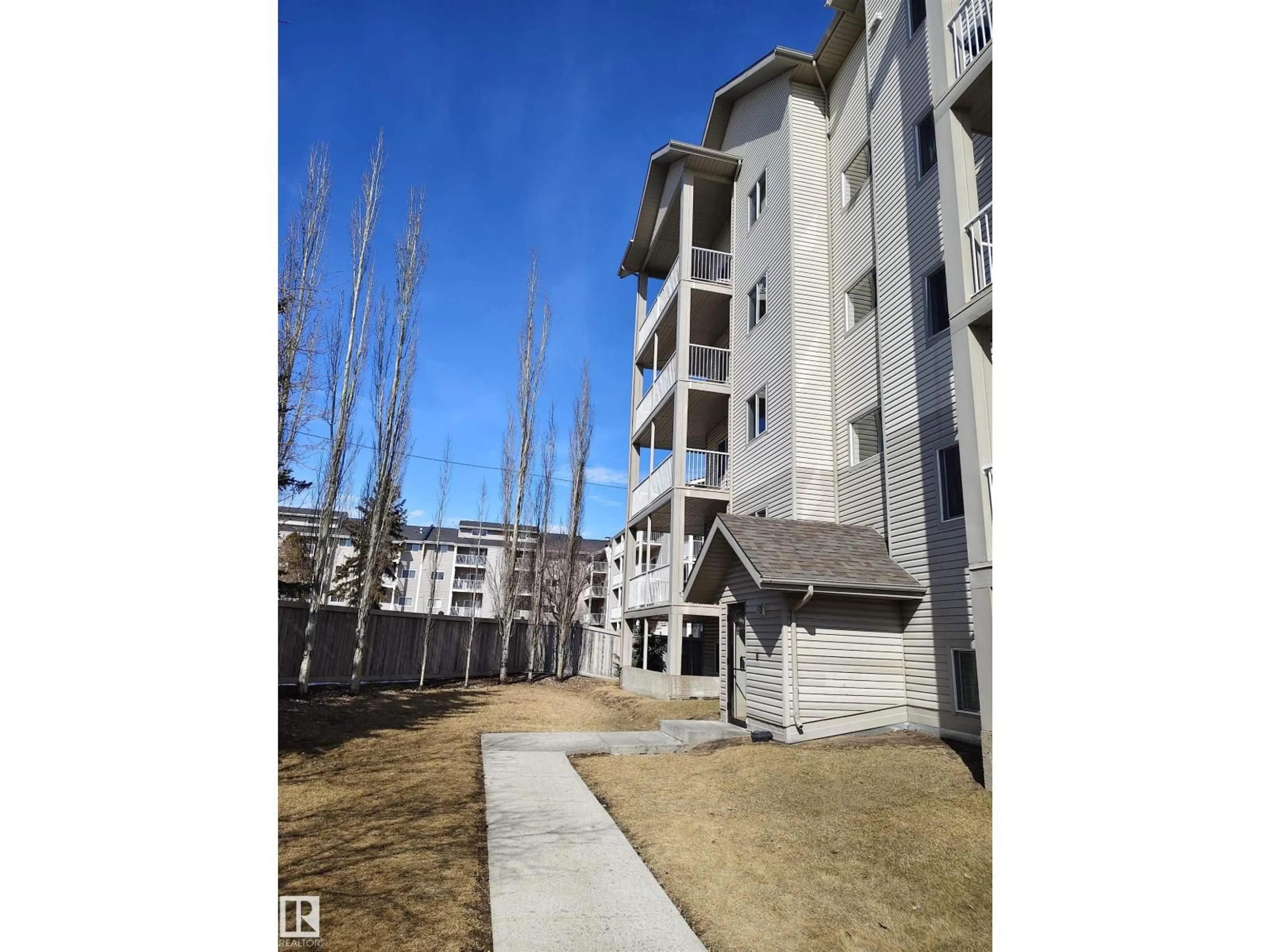 A pic from outside/outdoor area/front of a property/back of a property/a pic from drone, building for #209 - 7511 171 ST, Edmonton Alberta T5T6S7