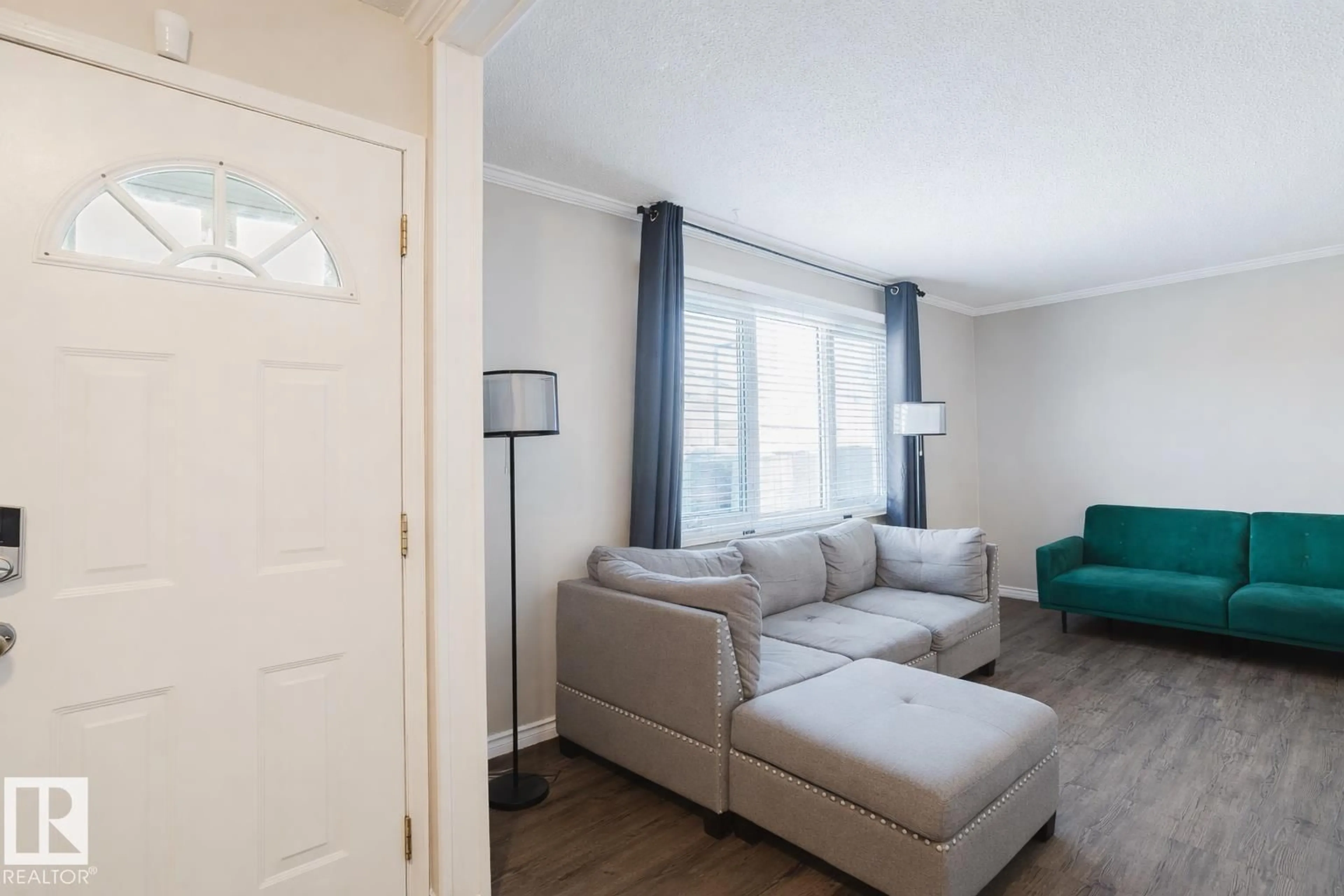 Living room with furniture, unknown for #8 - 14110 80 ST NW, Edmonton Alberta T5C1L6