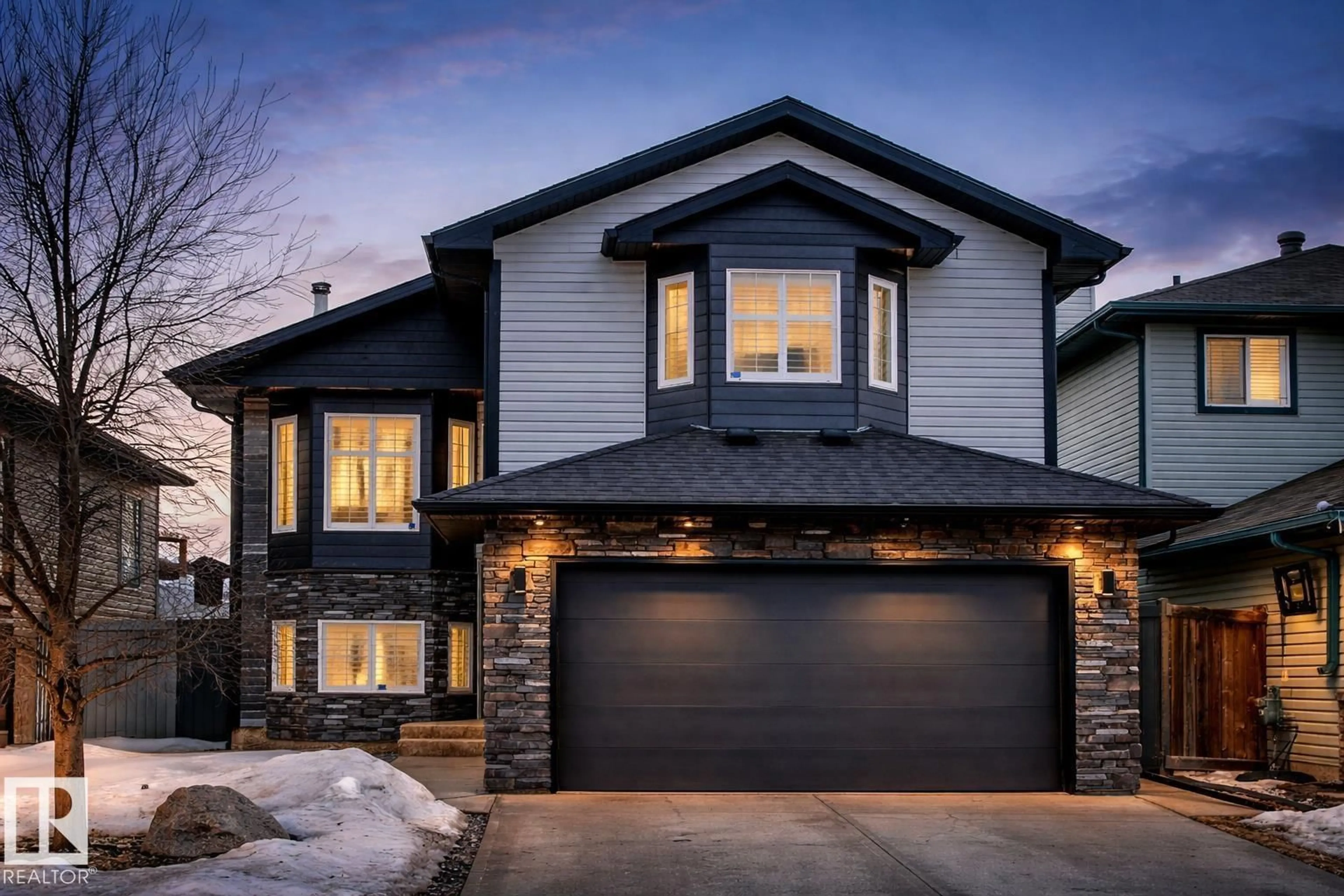 Home with brick exterior material, street for 8008 97, Morinville Alberta T8R1W3