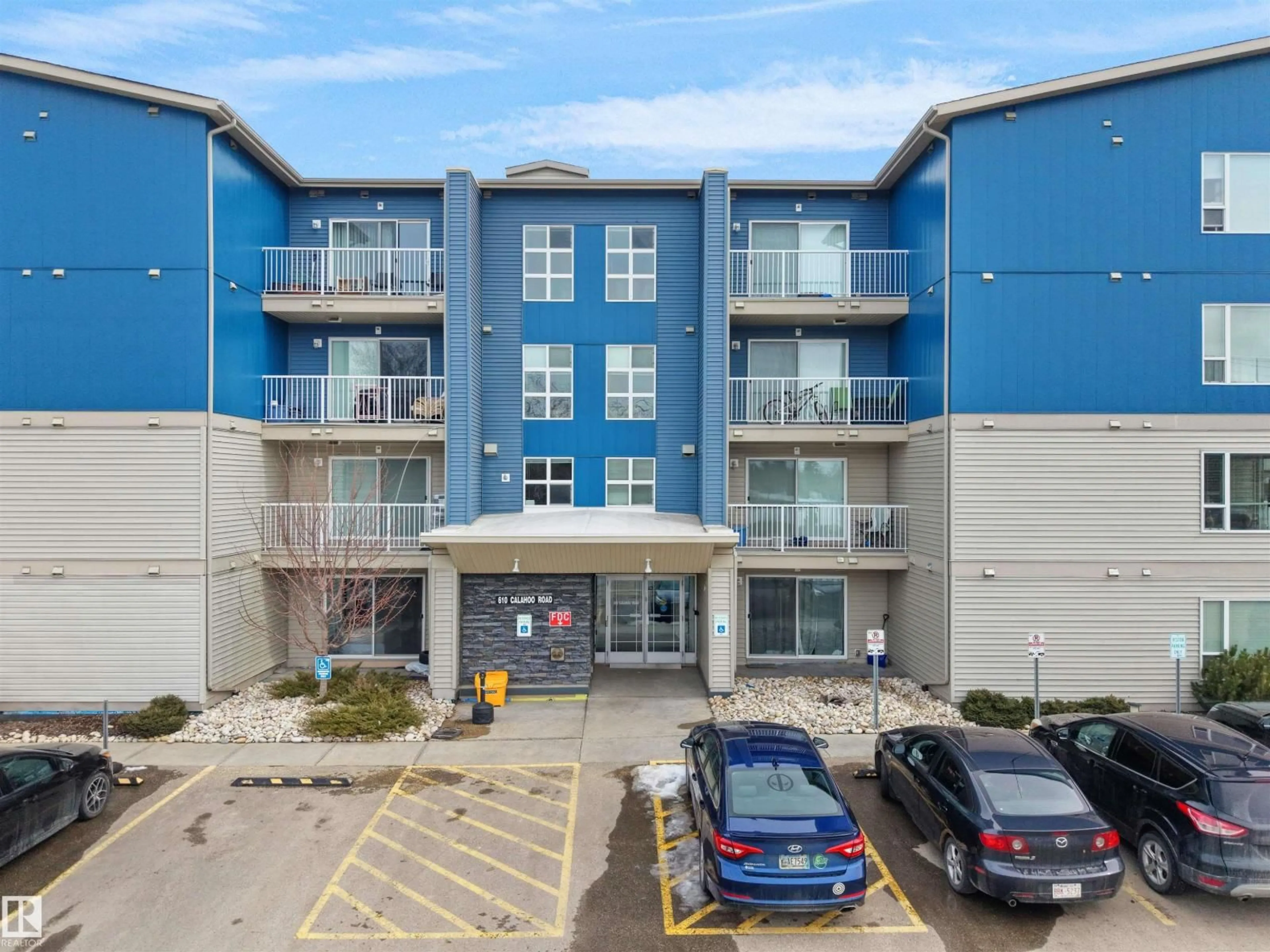 A pic from outside/outdoor area/front of a property/back of a property/a pic from drone, building for #103 - 610 CALAHOO RD, Spruce Grove Alberta T7X1R1