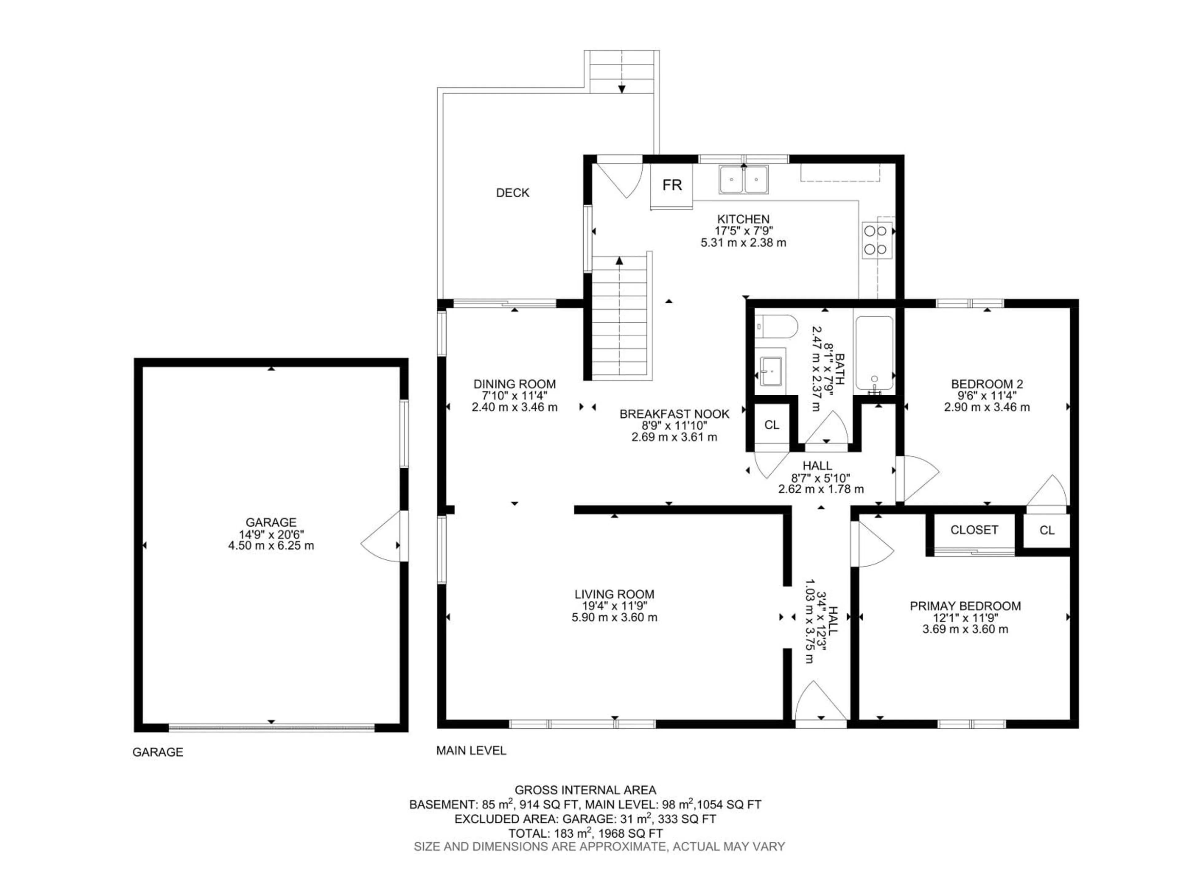 Floor plan for 9916 108 ST, Fort Saskatchewan Alberta T8L2J4