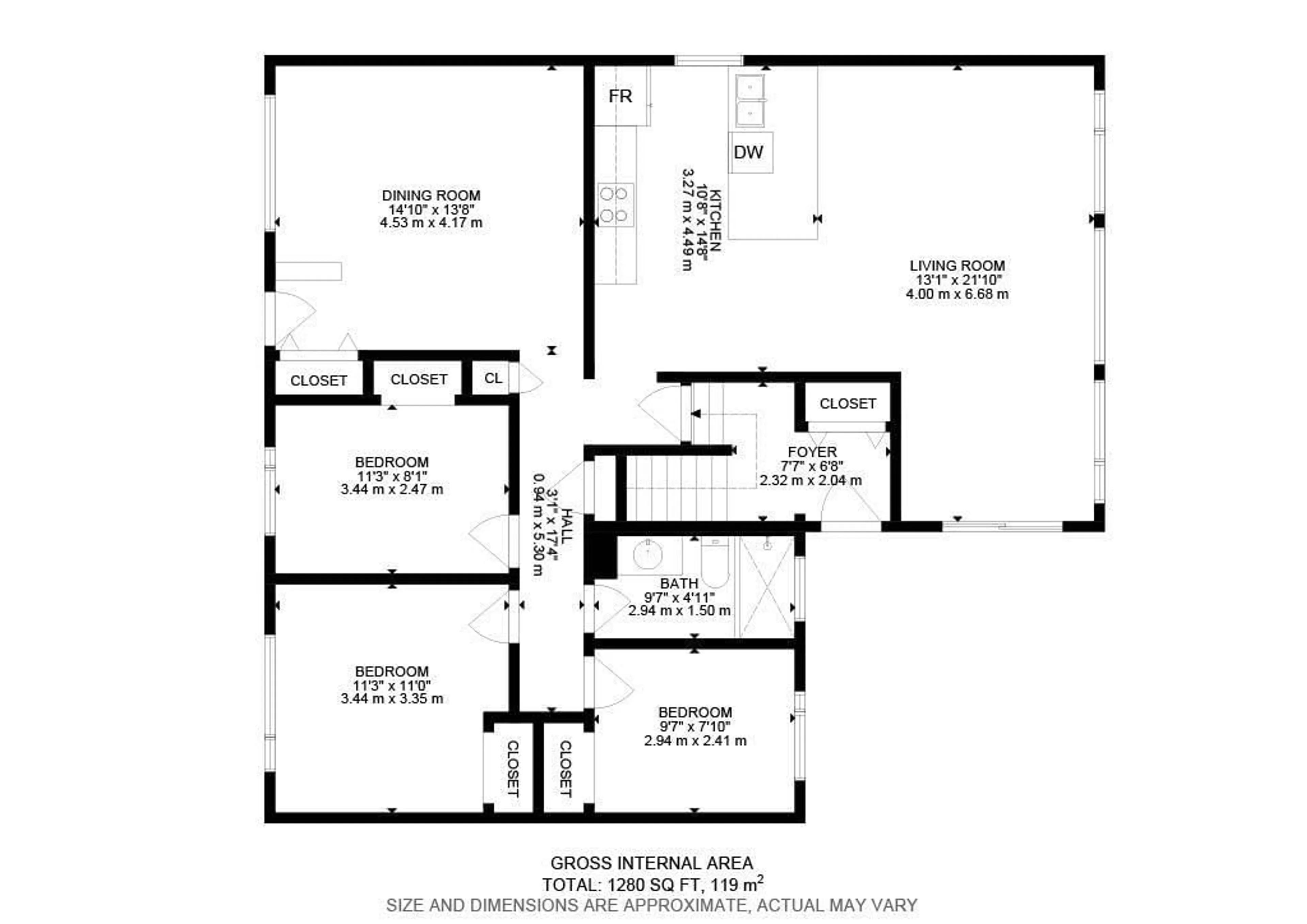 Floor plan for 10715 52 AV, Edmonton Alberta T6H0P2