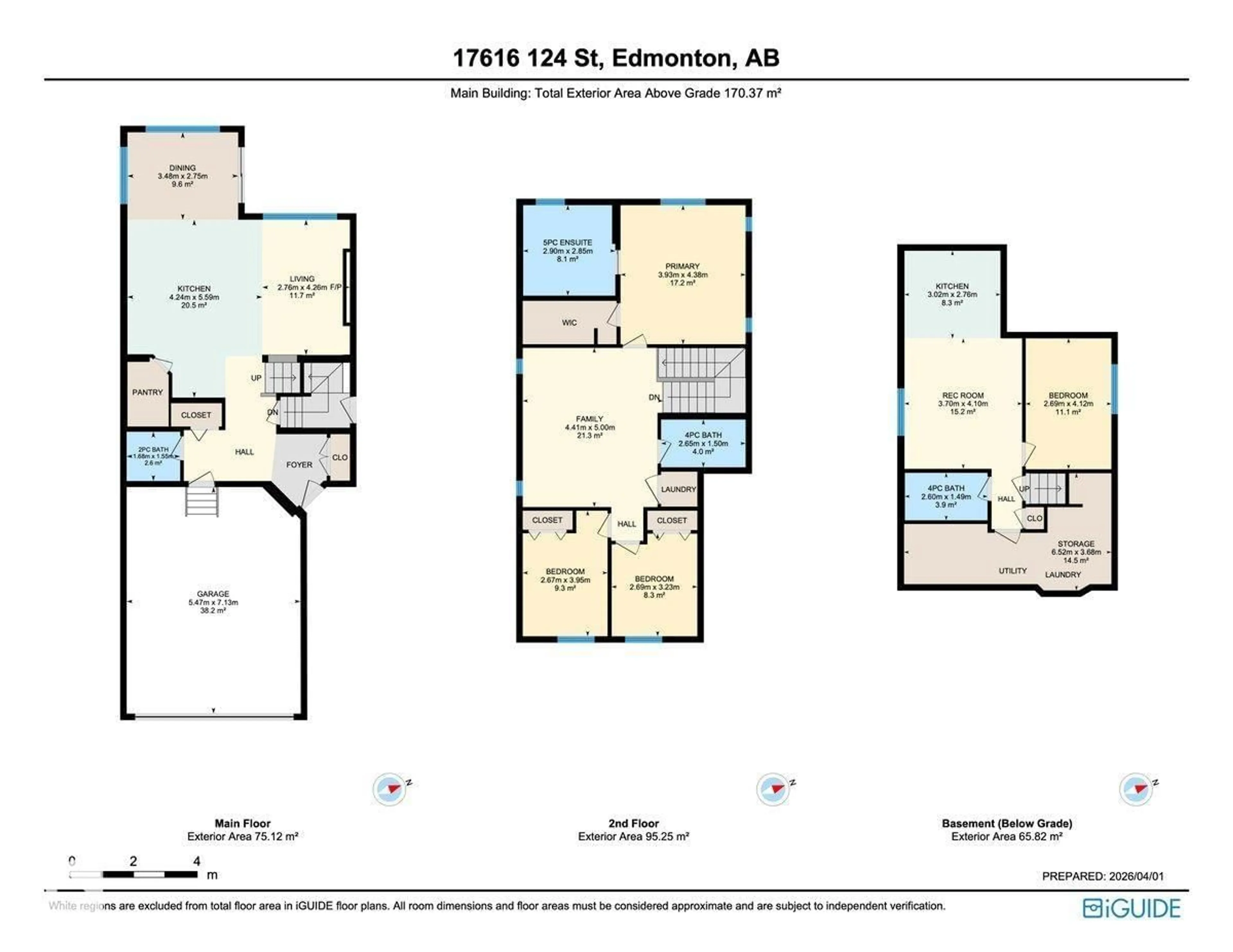 Floor plan for NW - 17616 124 ST, Edmonton Alberta T5X0L3