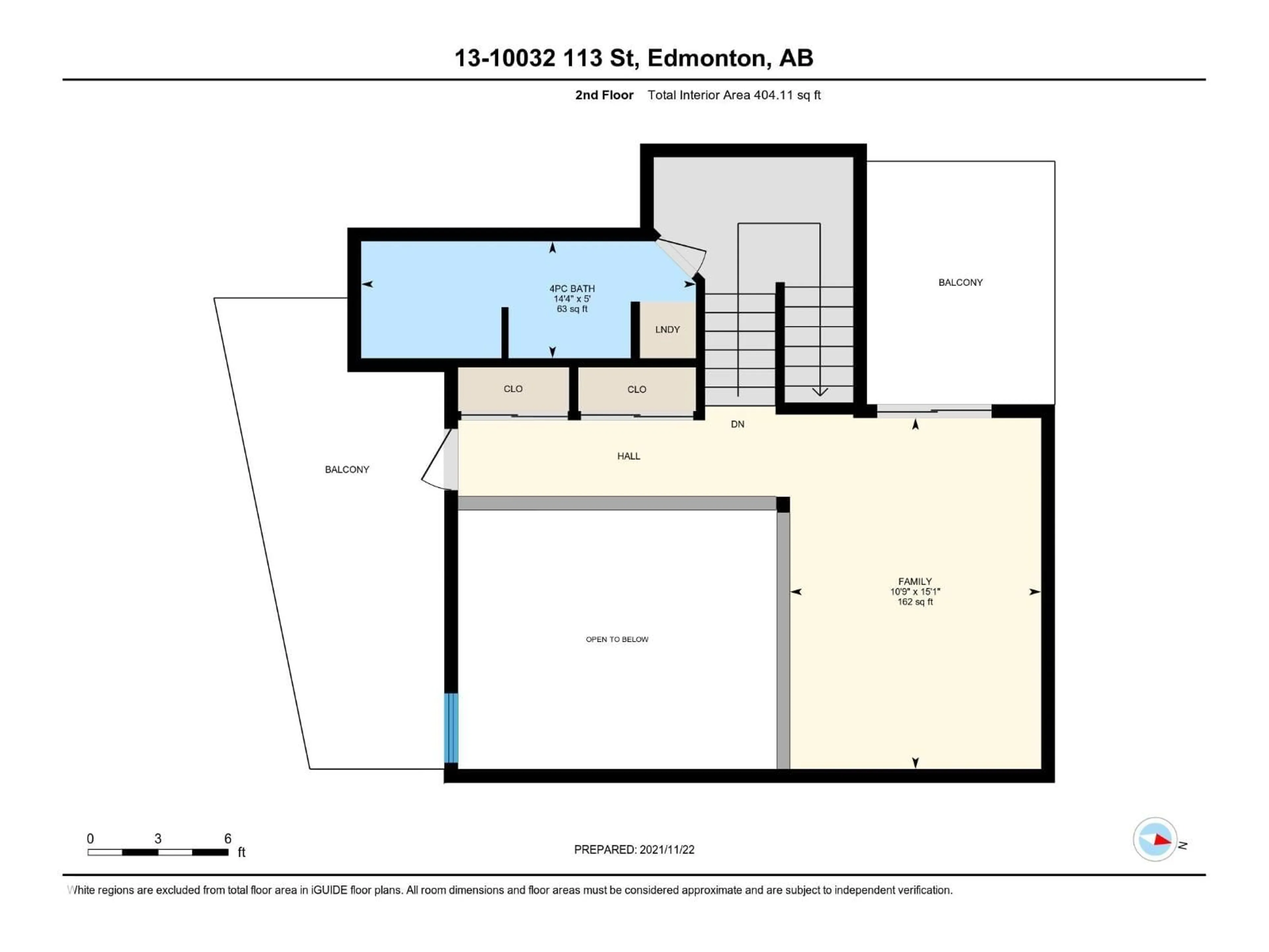 Floor plan for #13 - 10032 113 ST, Edmonton Alberta T5K1N8