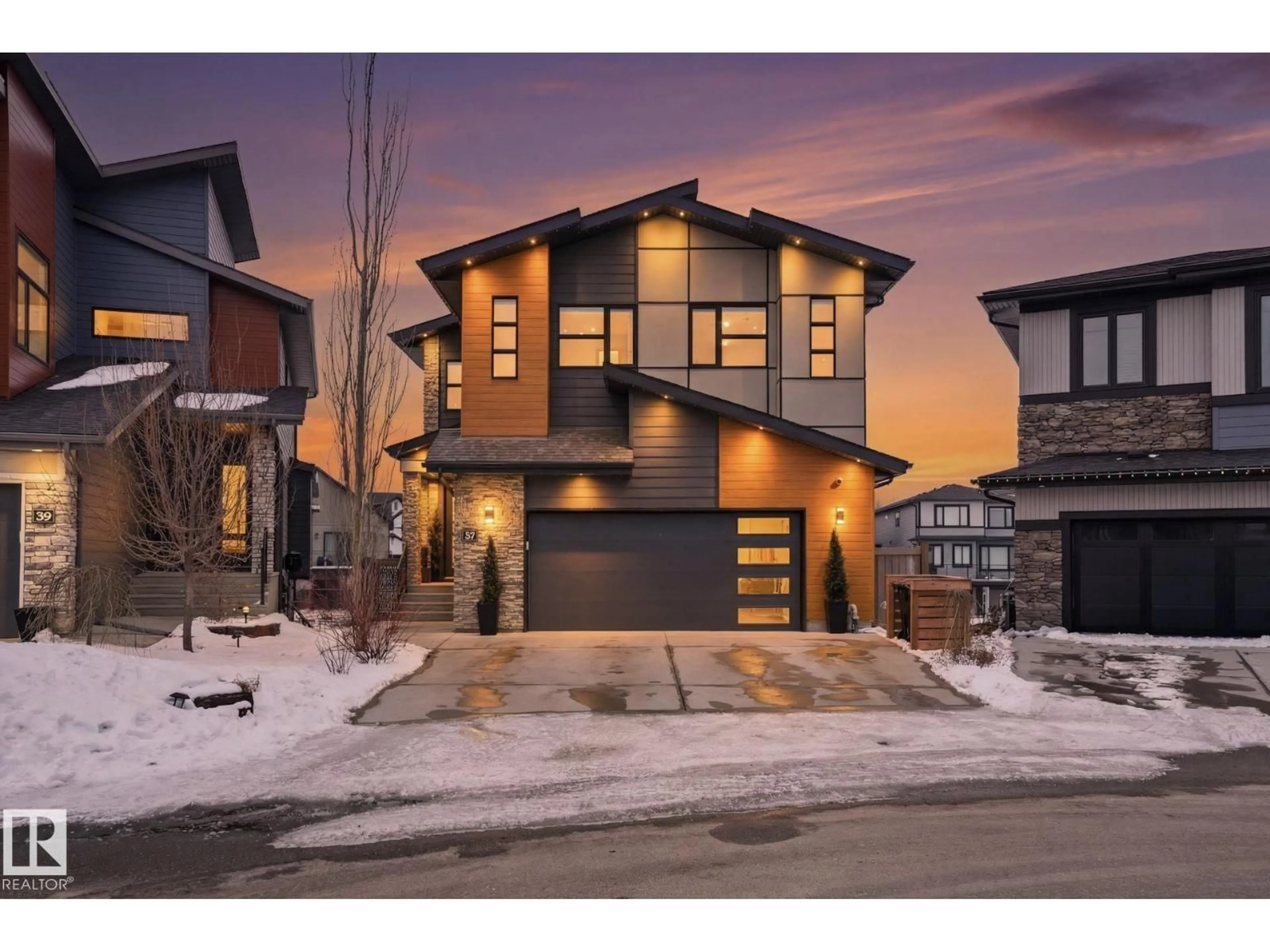 Home with brick exterior material, street for 61 AMESBURY WD, Sherwood Park Alberta T8B0C2