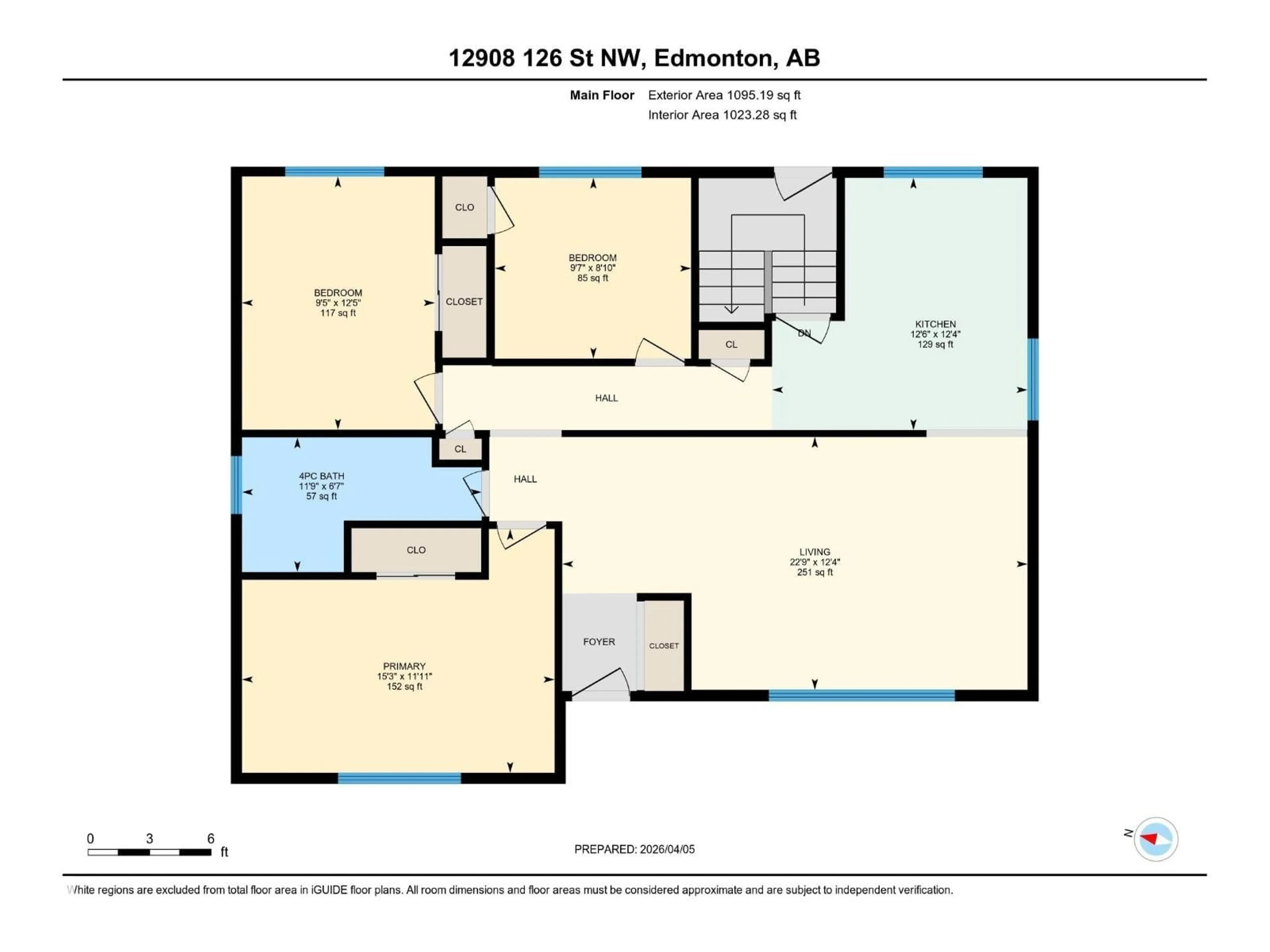 Floor plan for NW - 12908 126 ST, Edmonton Alberta T5L0Y3