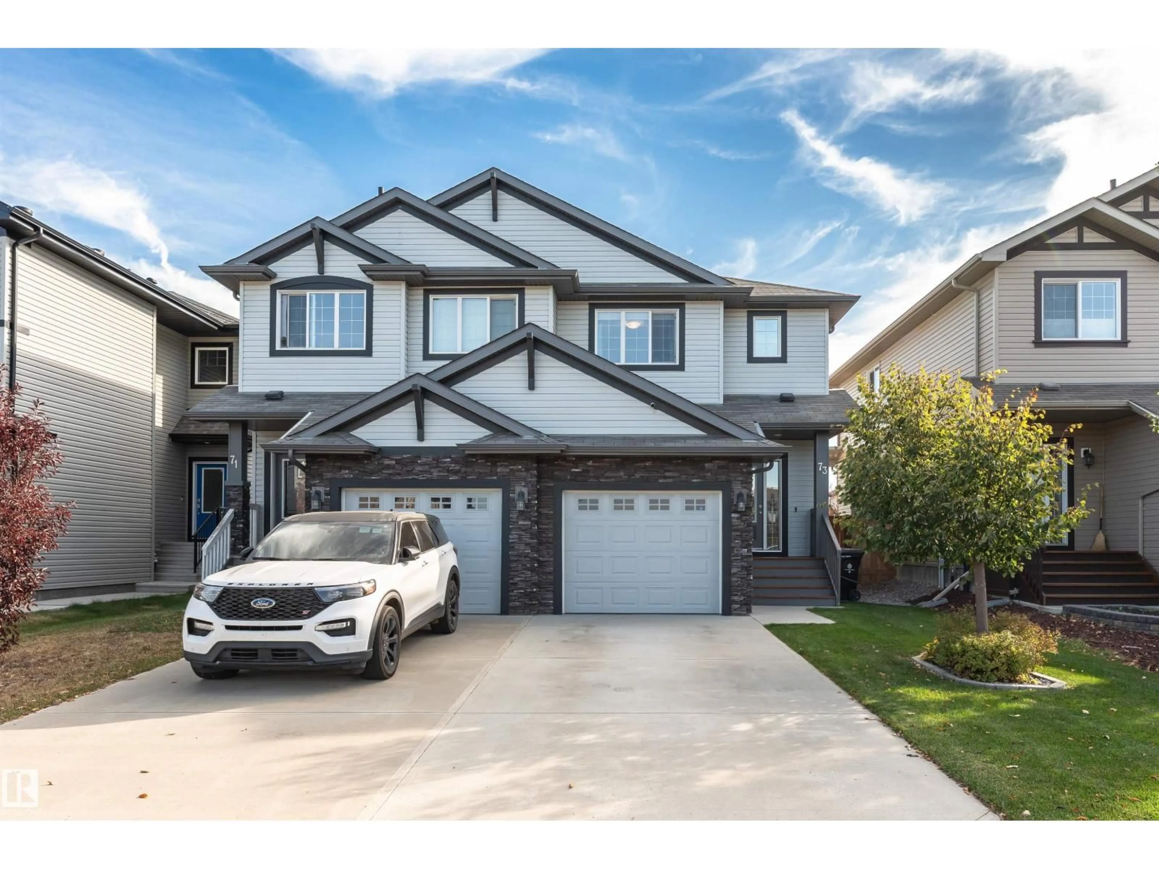 Home with vinyl exterior material, street for 73 ELM ST, Fort Saskatchewan Alberta T8L0R6