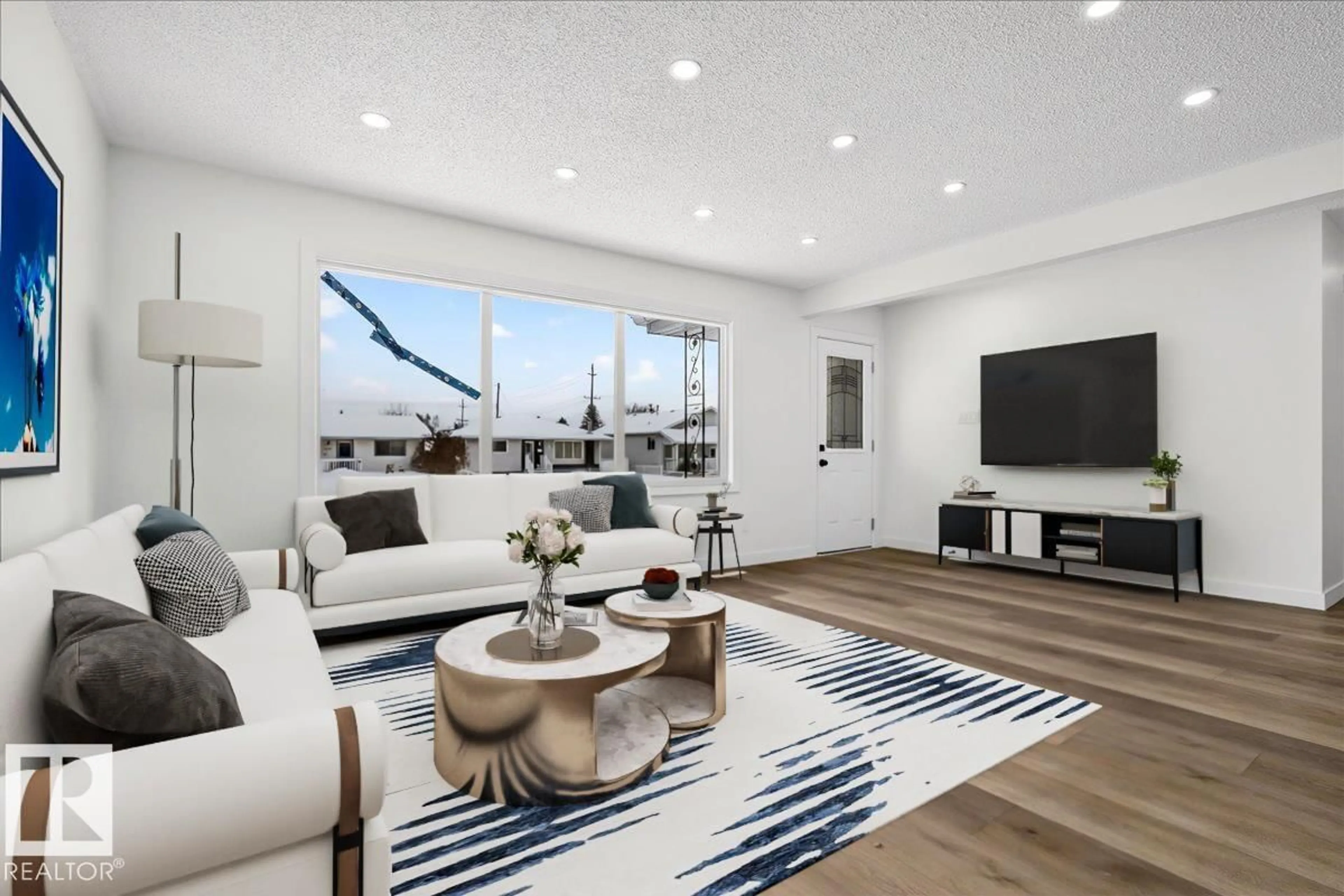 Living room with furniture, unknown for 13212 121 ST, Edmonton Alberta T5L0B8